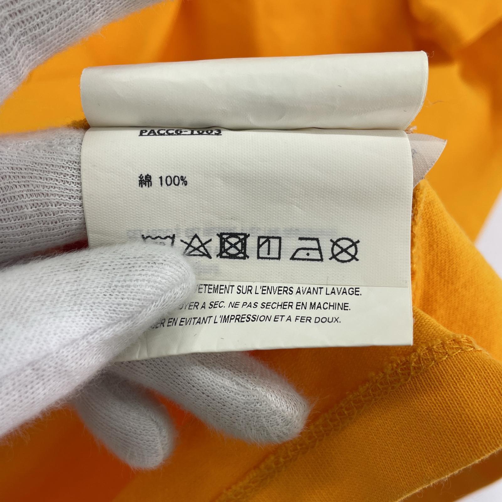 その他トップス PACCBET S/S プリントtee 黄色 L オレンジ