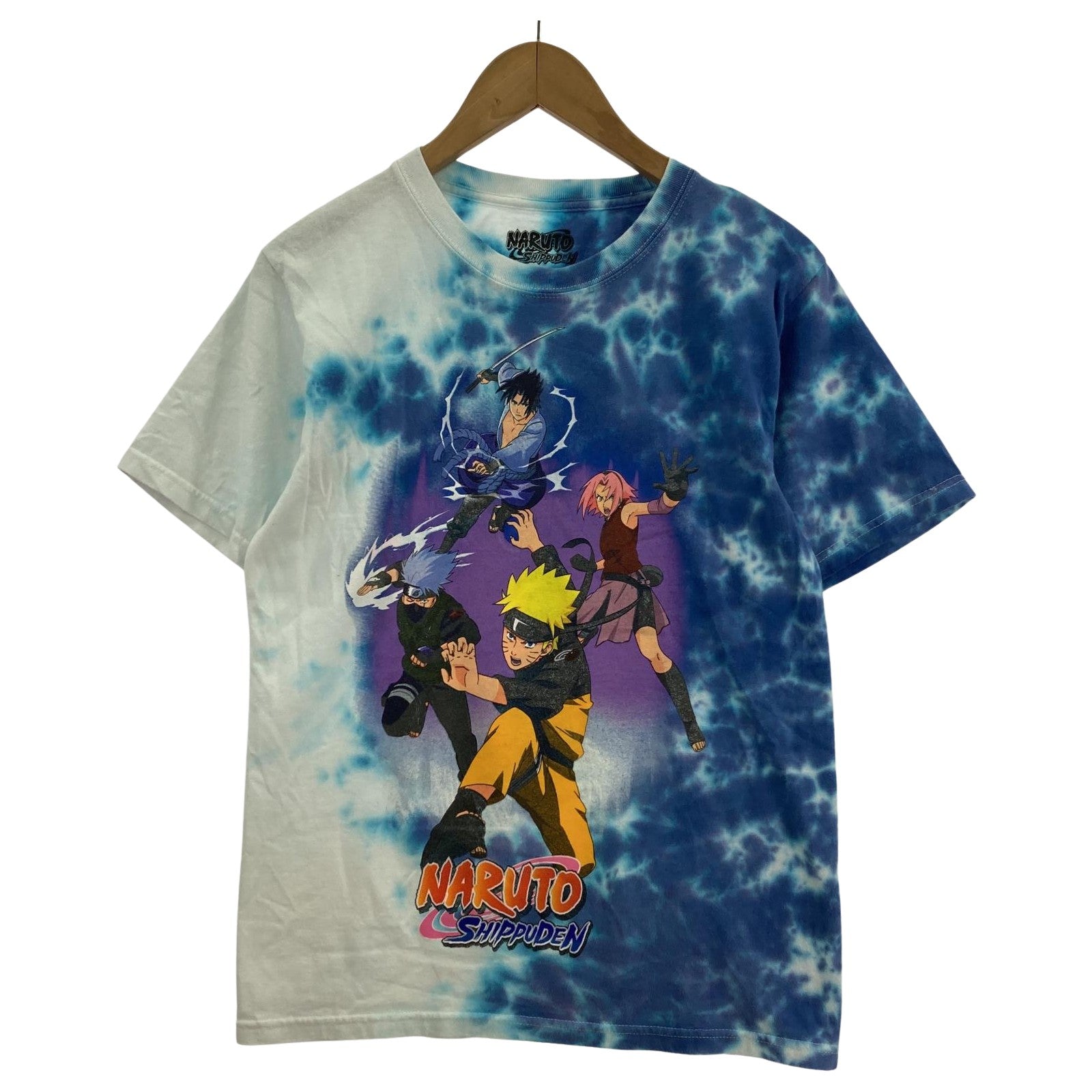 その他トップス OLD・VINTAGE 00s NARUTO 疾風伝 タイダイ Tシャツ 青 S S