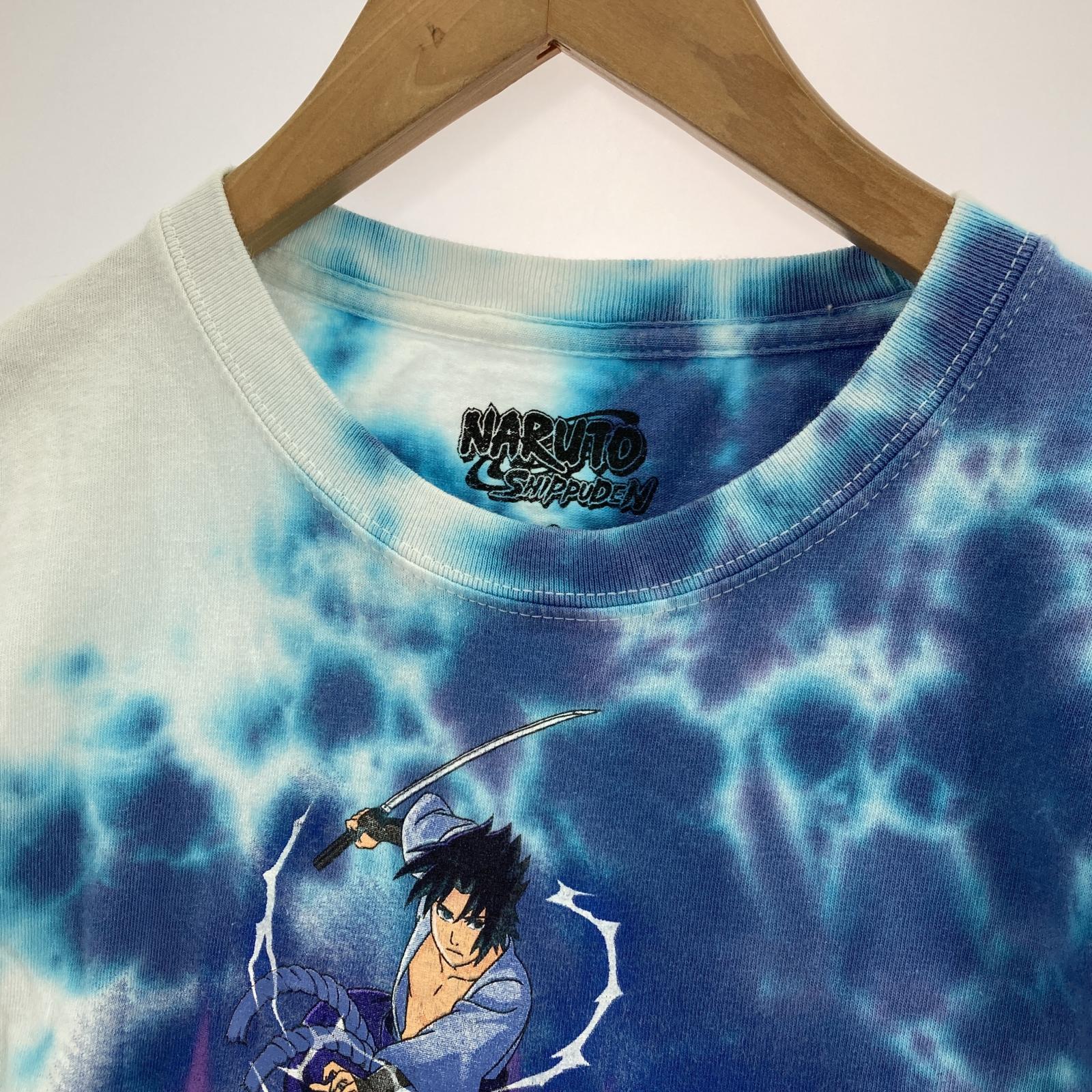 その他トップス OLD・VINTAGE 00s NARUTO 疾風伝 タイダイ Tシャツ 青 S S