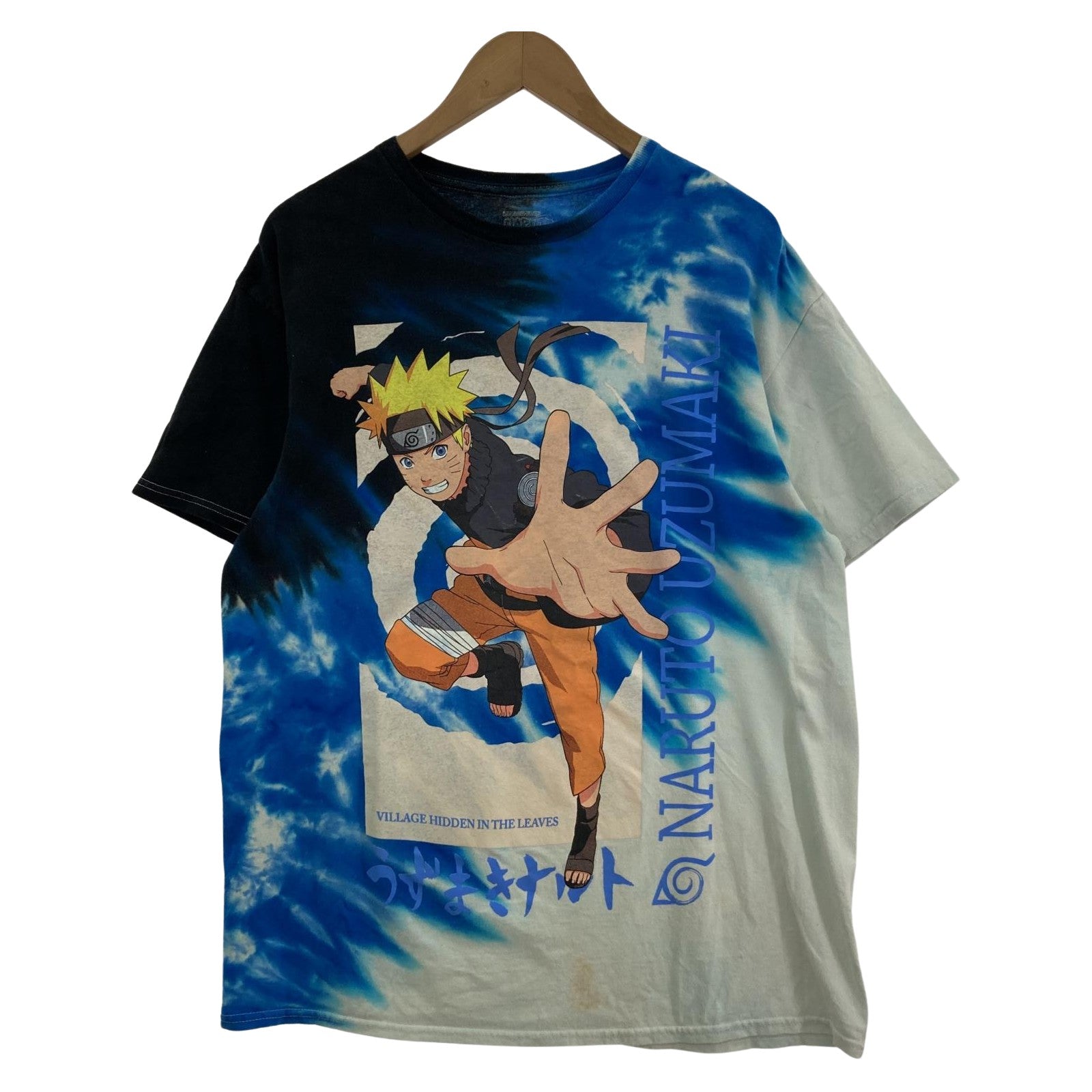 その他トップス OLD・VINTAGE 00s NARUTO うずまきナルト Tシャツ タイダイ 青 L L