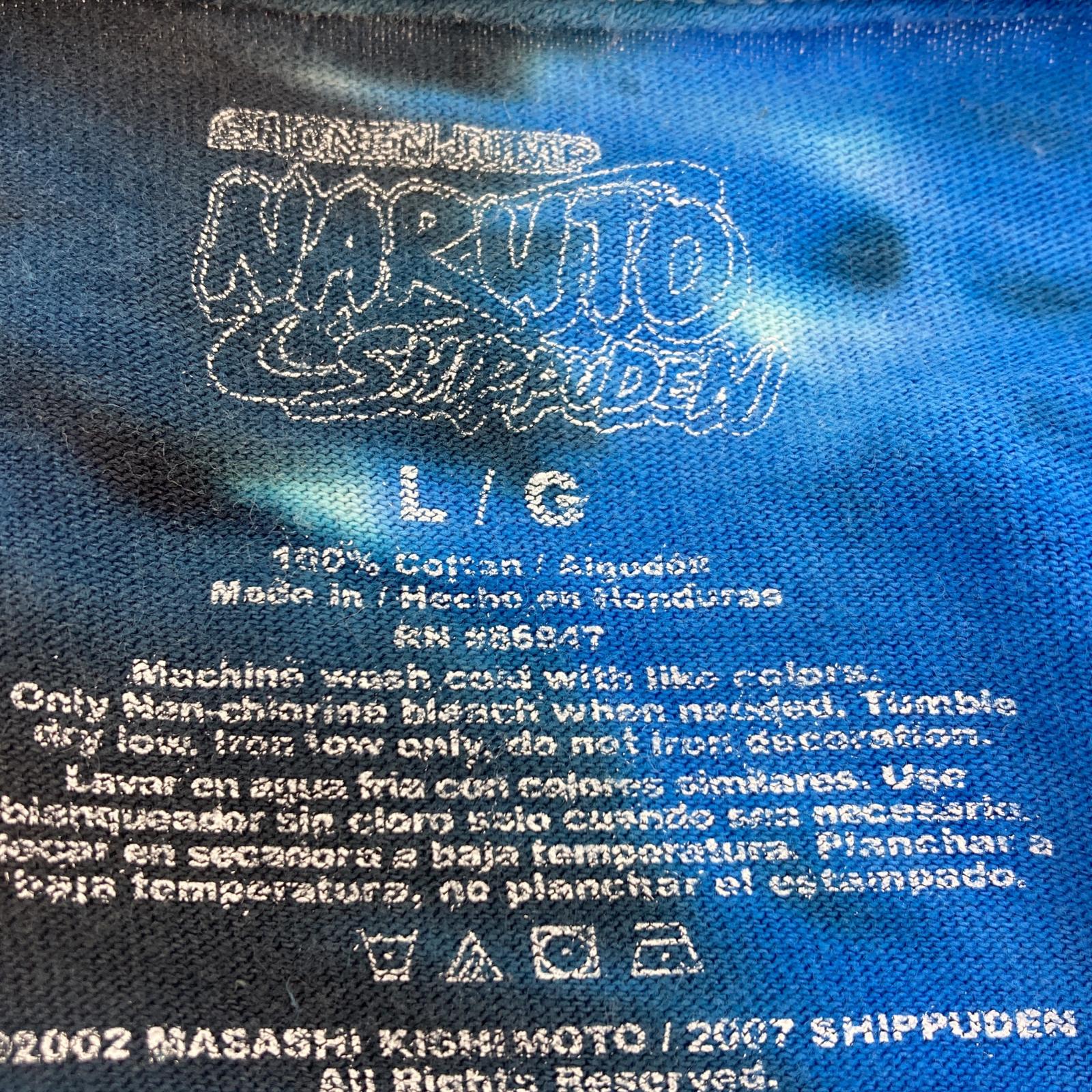 その他トップス OLD・VINTAGE 00s NARUTO うずまきナルト Tシャツ タイダイ 青 L L