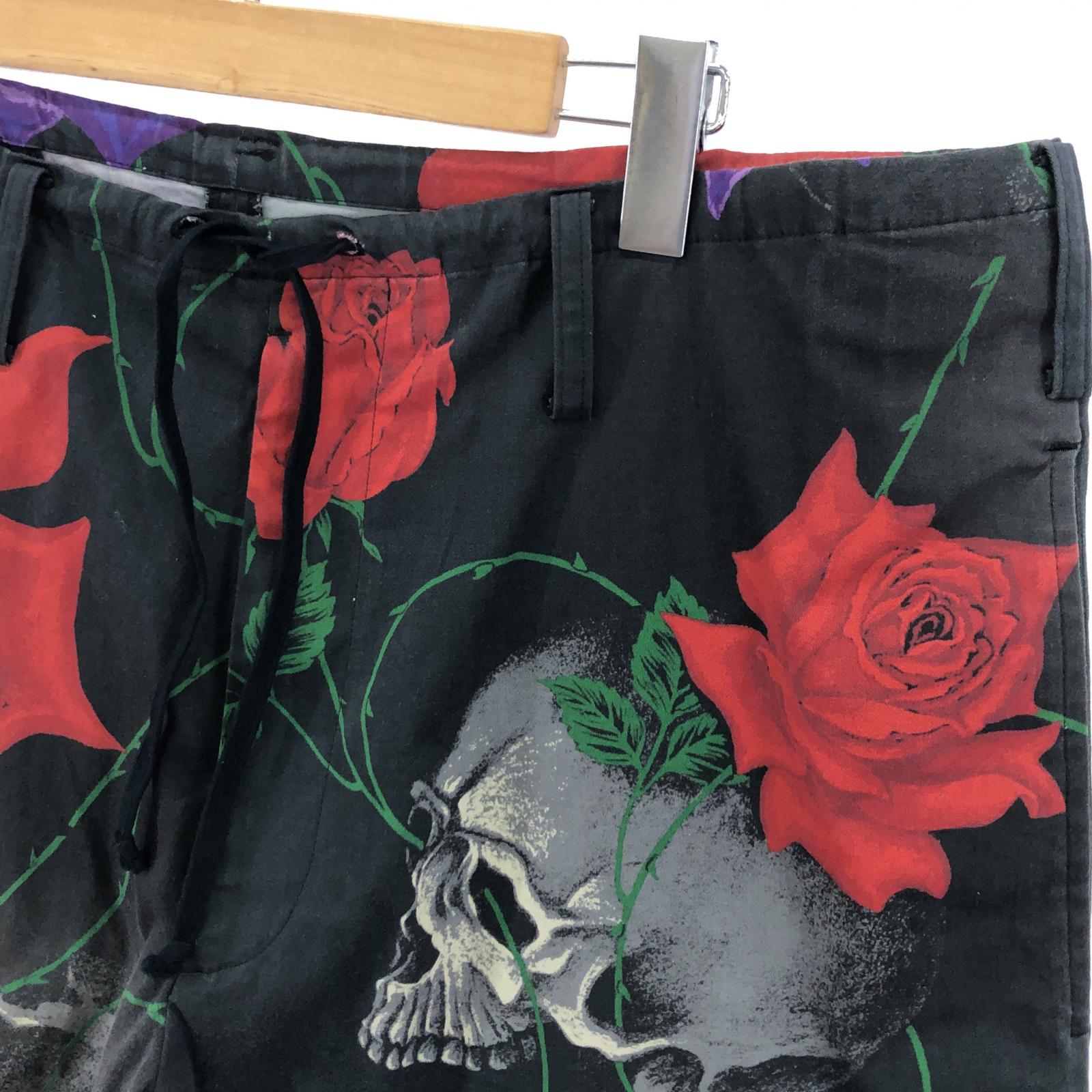その他ボトムス BLACK Scandal Yohji Yamamoto 18SS スカルローズ パンツ 1 ブラック