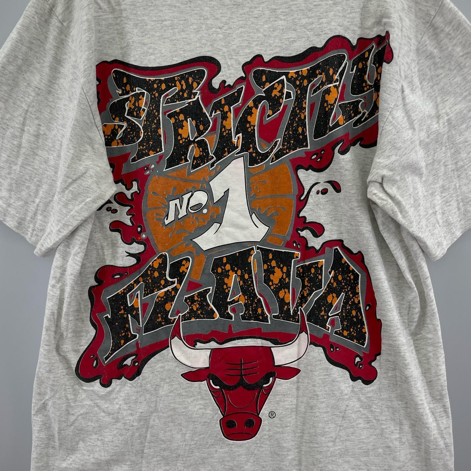 その他トップス 90s CHICAGO BULLS Changes No.1 両面プリントTee XL GRY グレー
