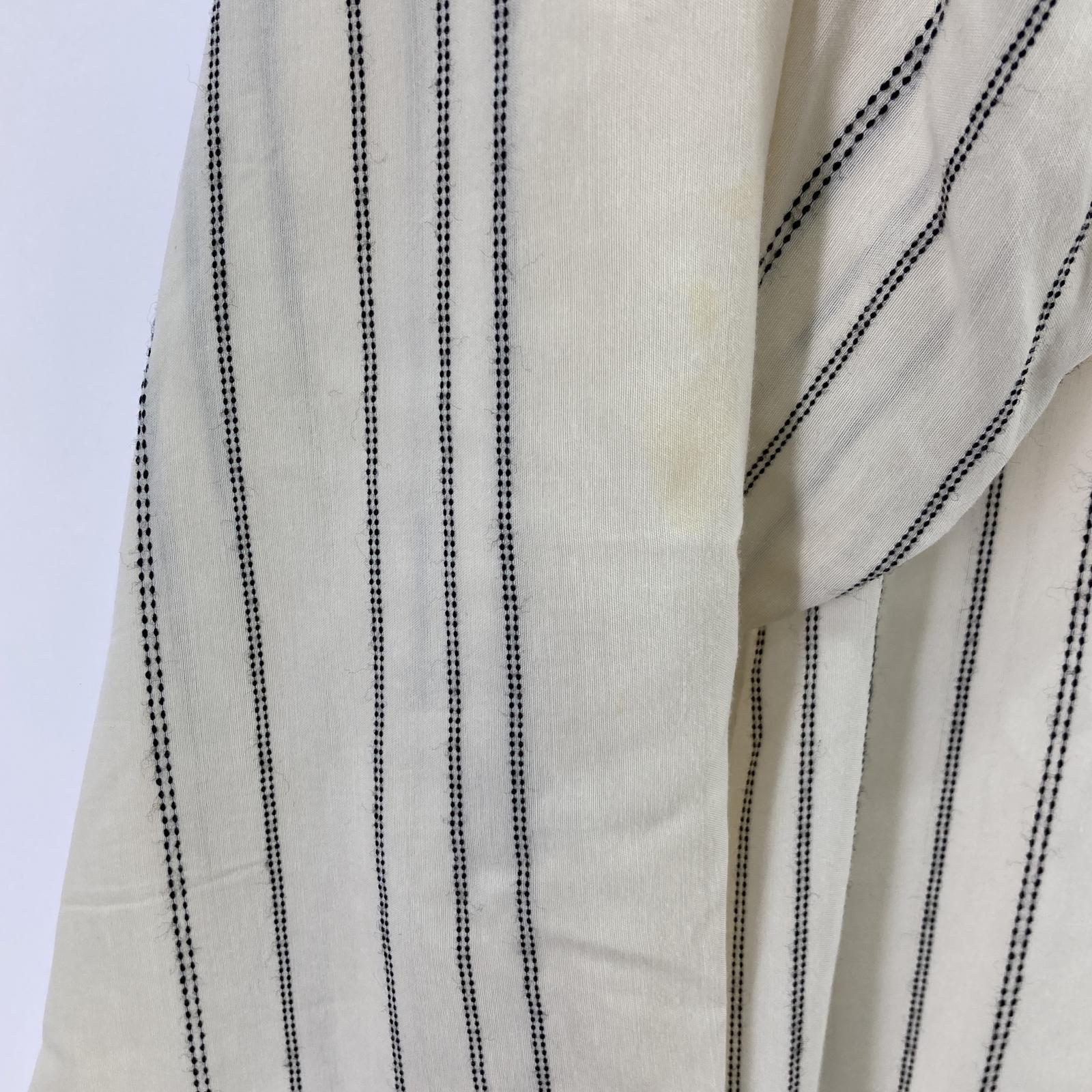 その他トップス AP STUDIO/LSストライプ ロングシャツワンピース/38/WHT ベージュ