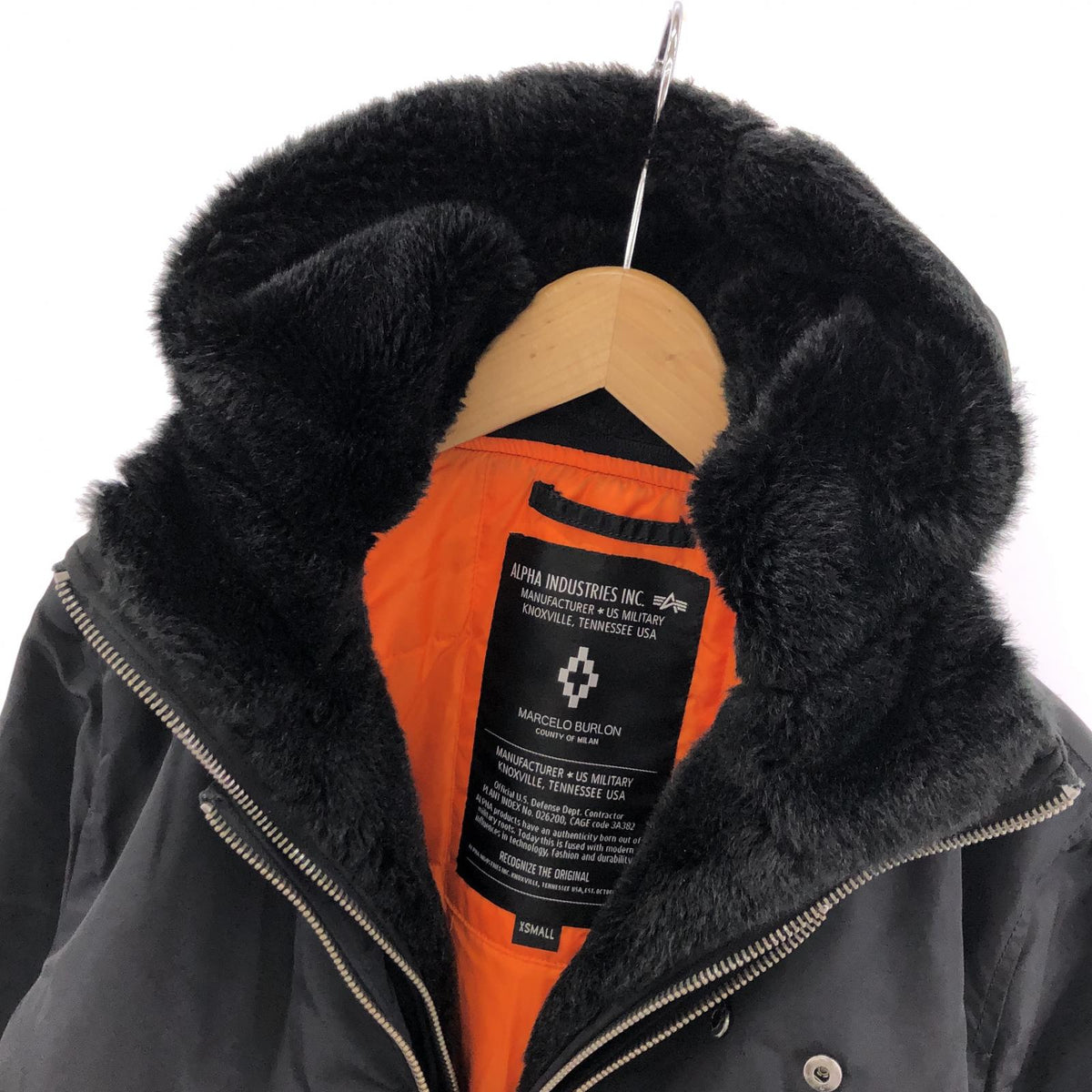 その他アウター ALPHA×MARCELO BURLON/MA-1/XS/BLK ブラック