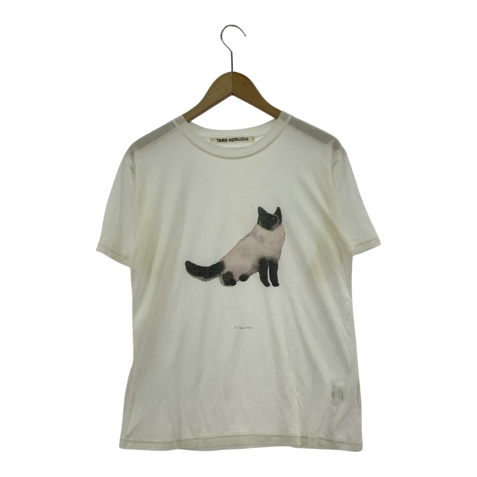 その他トップス TARO HORIUCHI キャットプリントTee 1 ホ 1 ホワイト