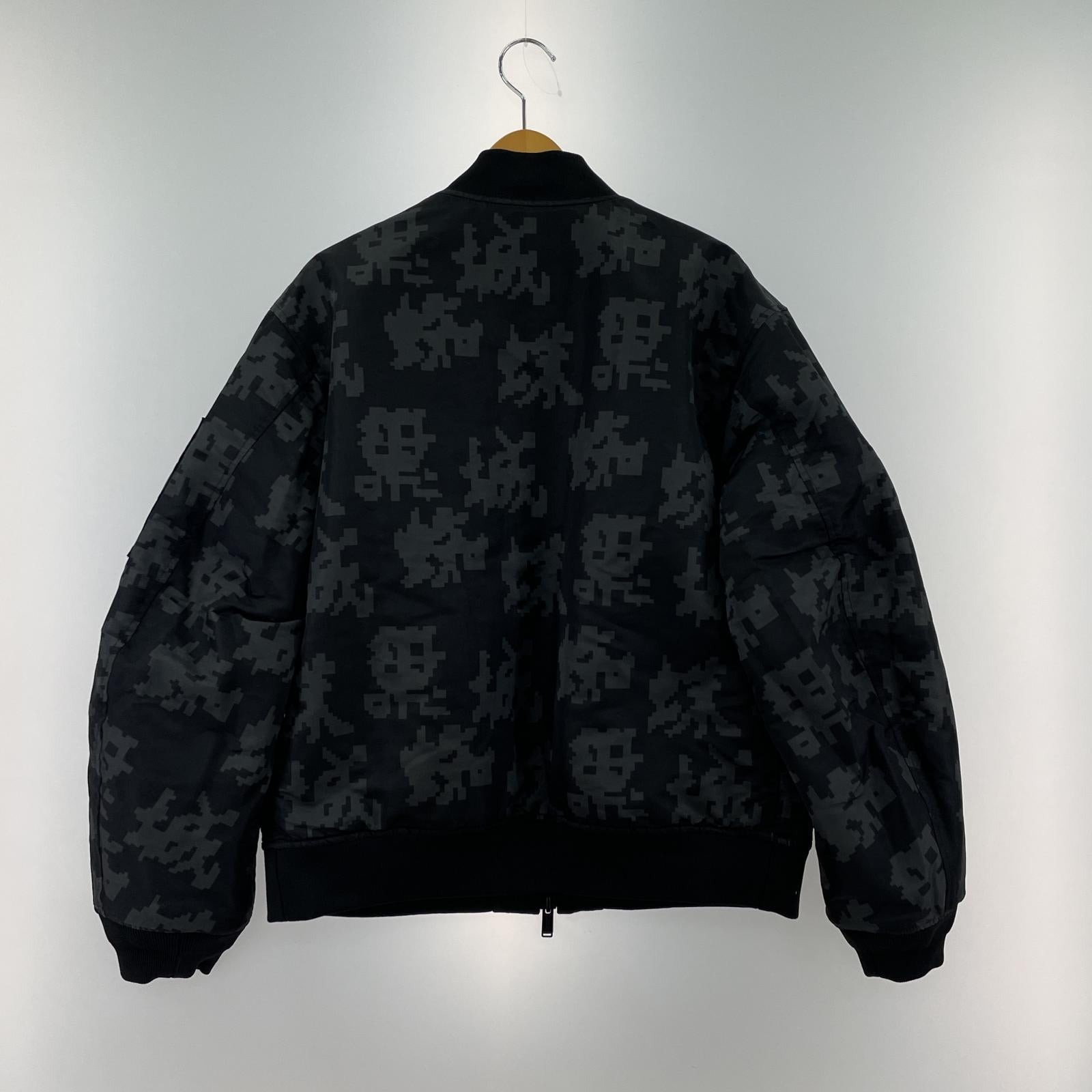 その他アウター UNDERCOVER×蜘蛛巣城 20AW リバーシブルMA-1 グラフィックパッチ デジカモ 3 3 ブラック