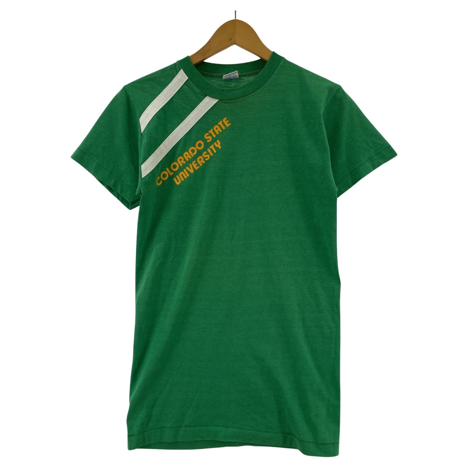 半袖Tシャツ 70s Champion バータグ USA製 Tシャツ 緑 (M) M グリーン
