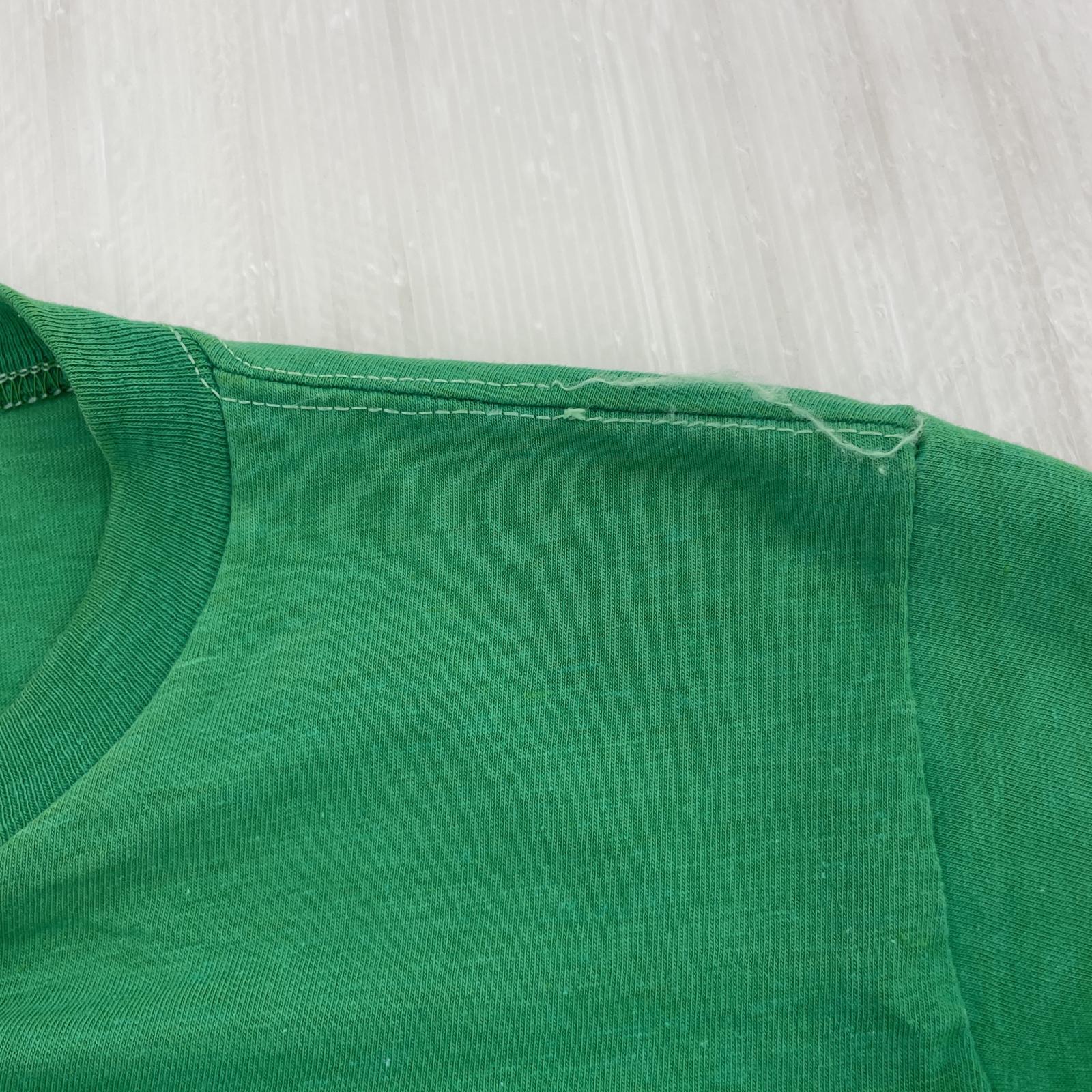 半袖Tシャツ 70s Champion バータグ USA製 Tシャツ 緑 (M) M グリーン