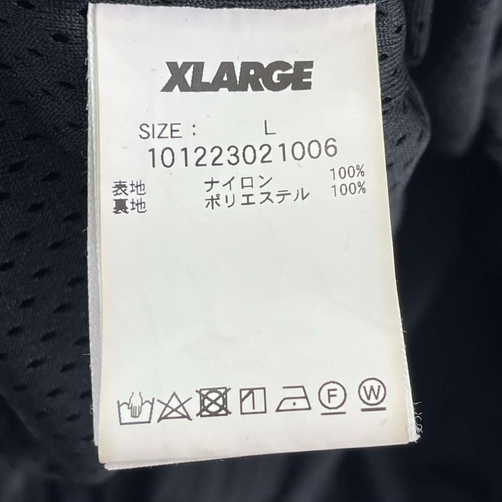 その他アウター XLARGE L/S ナイロンジャケット 黒 (L) L ブラック