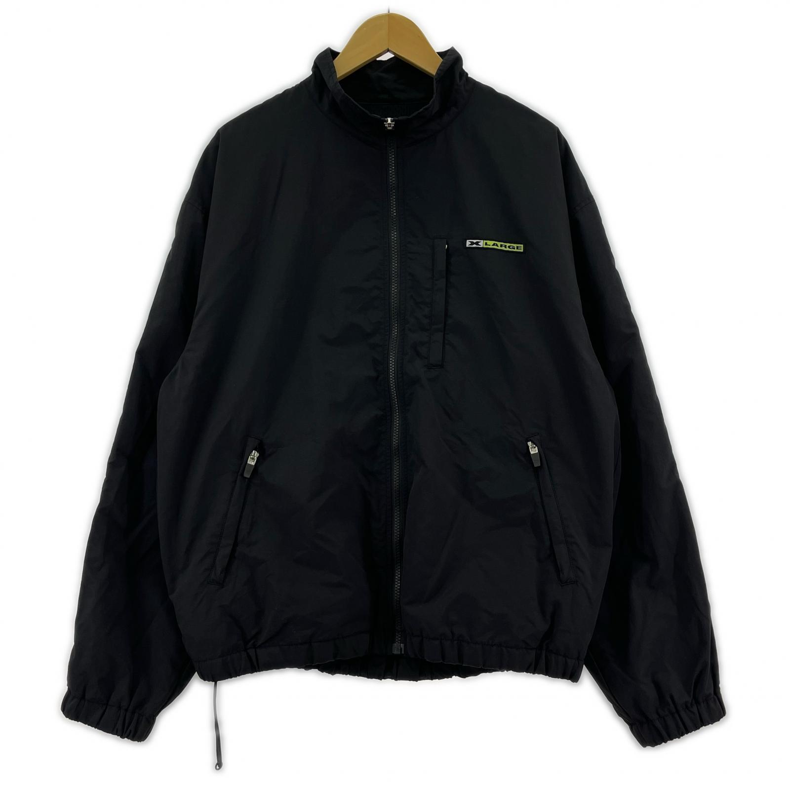 その他アウター XLARGE L/S ナイロンジャケット 黒 (L) L ブラック