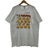 その他トップス 90s フルーツボディ DO THE MACARENA プリントTee XL ホワイト ホワイト