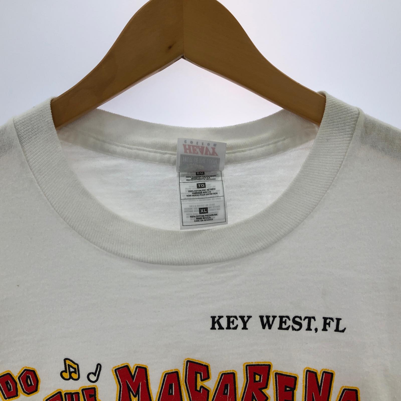 その他トップス 90s フルーツボディ DO THE MACARENA プリントTee XL ホワイト ホワイト