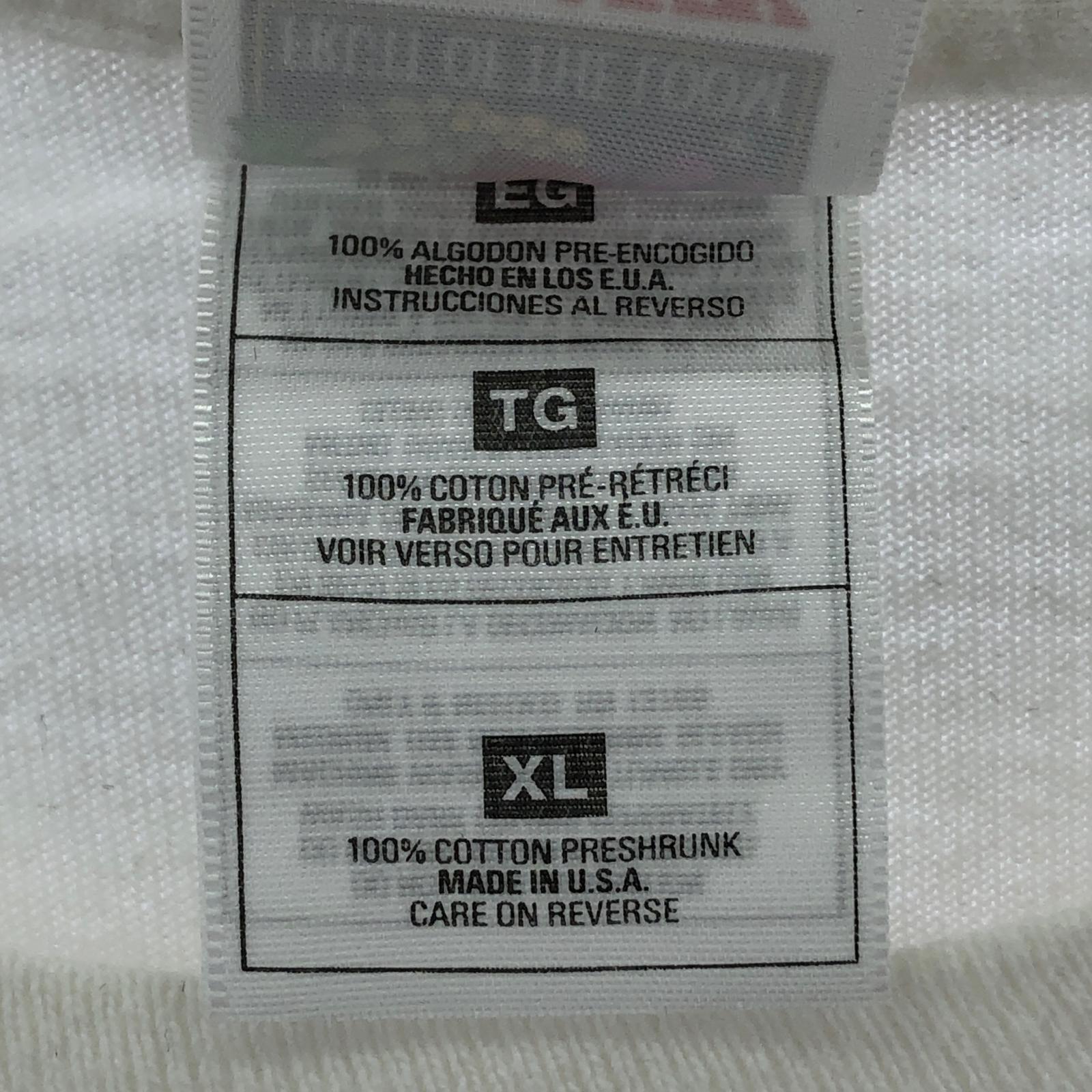 その他トップス 90s フルーツボディ DO THE MACARENA プリントTee XL ホワイト ホワイト