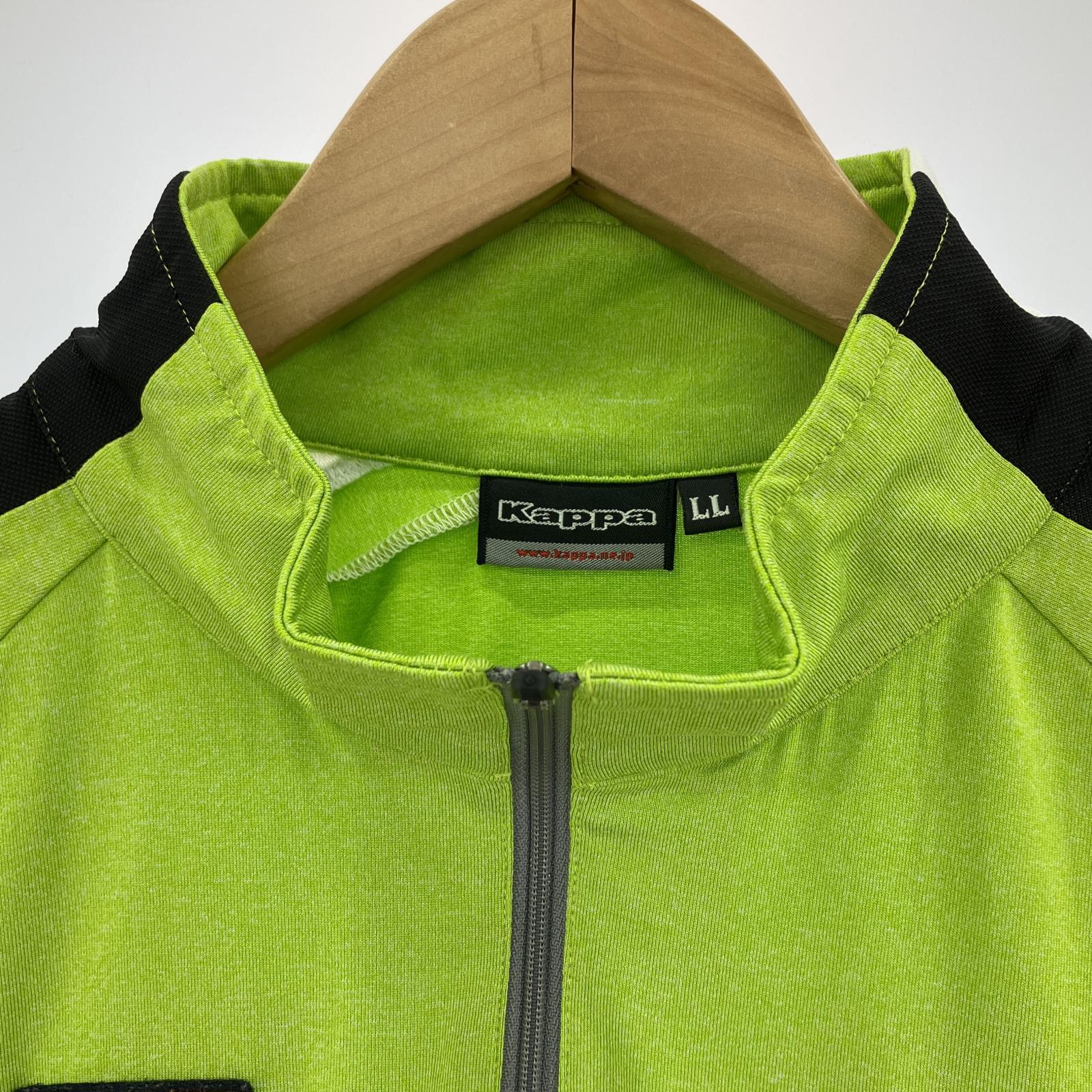 その他トップス 00s kappa Y2K ハーフジップレーシングシャ グリーン
