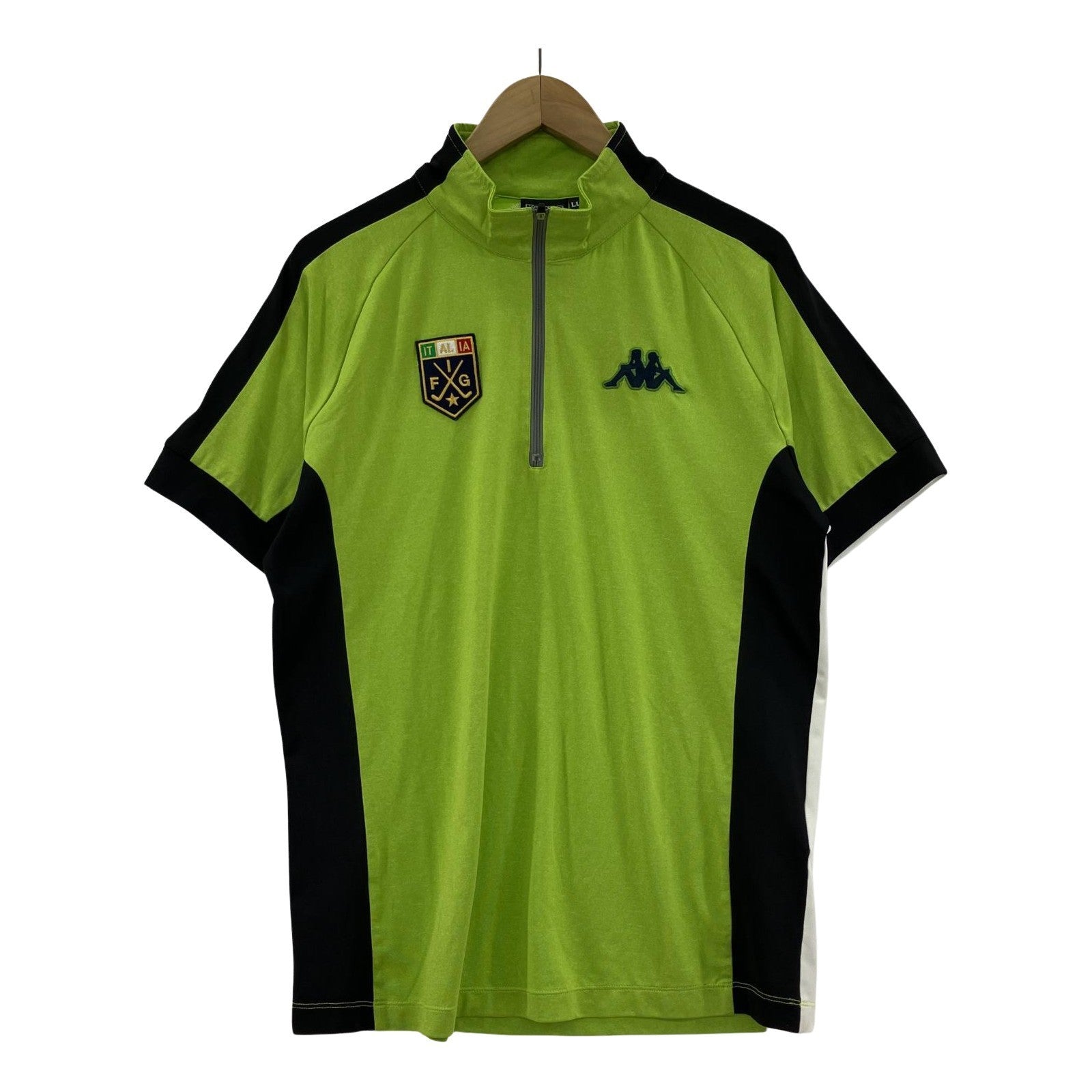 その他トップス 00s kappa Y2K ハーフジップレーシングシャ グリーン