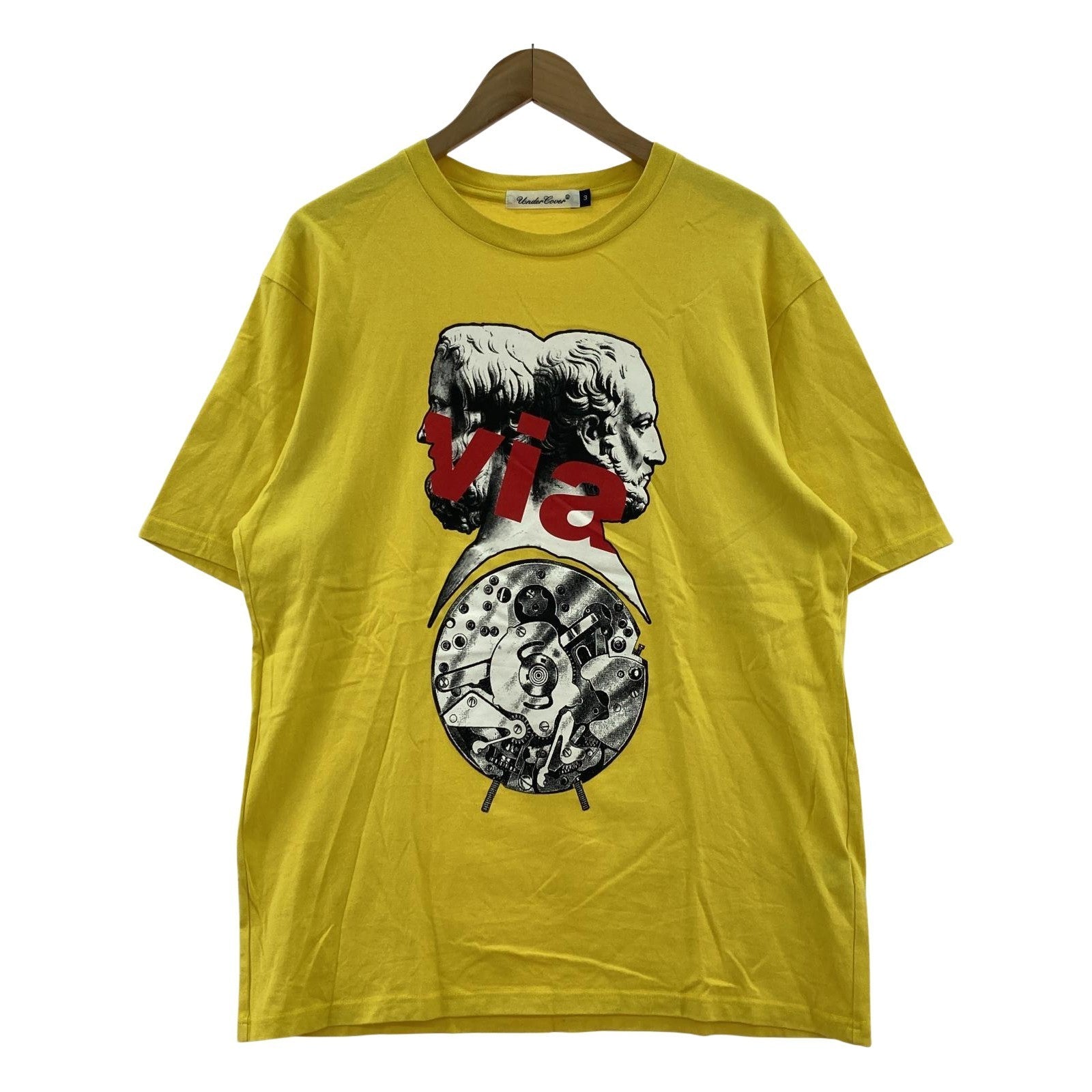 その他トップス UNDERCOVER 21ss Via S/S Tee si 3 イエロー