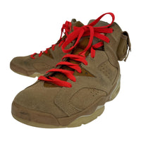 スニーカー Travis Scott × NIKE AIR JORDAN 6 26.0cm 26cm (US8 UK7 1/2 EU42) ブラウン