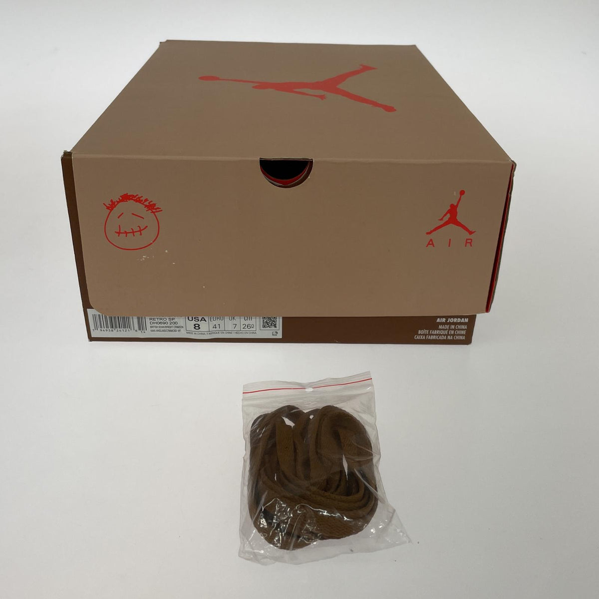 スニーカー Travis Scott × NIKE AIR JORDAN 6 26.0cm 26cm (US8 UK7 1/2 EU42) ブラウン
