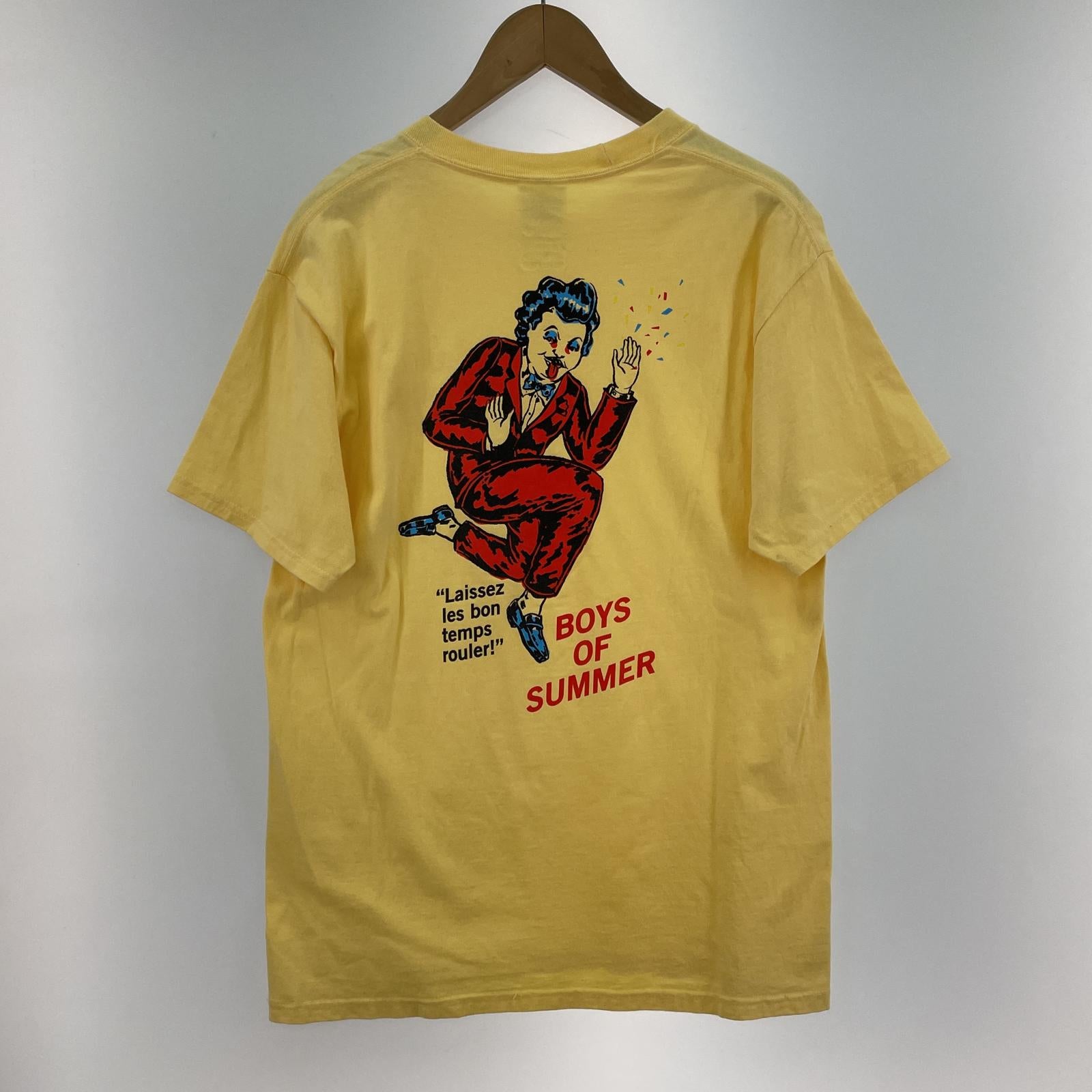 その他トップス BOYS OF SUMMER ピエロ プリント Tシャツ 黄 M M イエロー