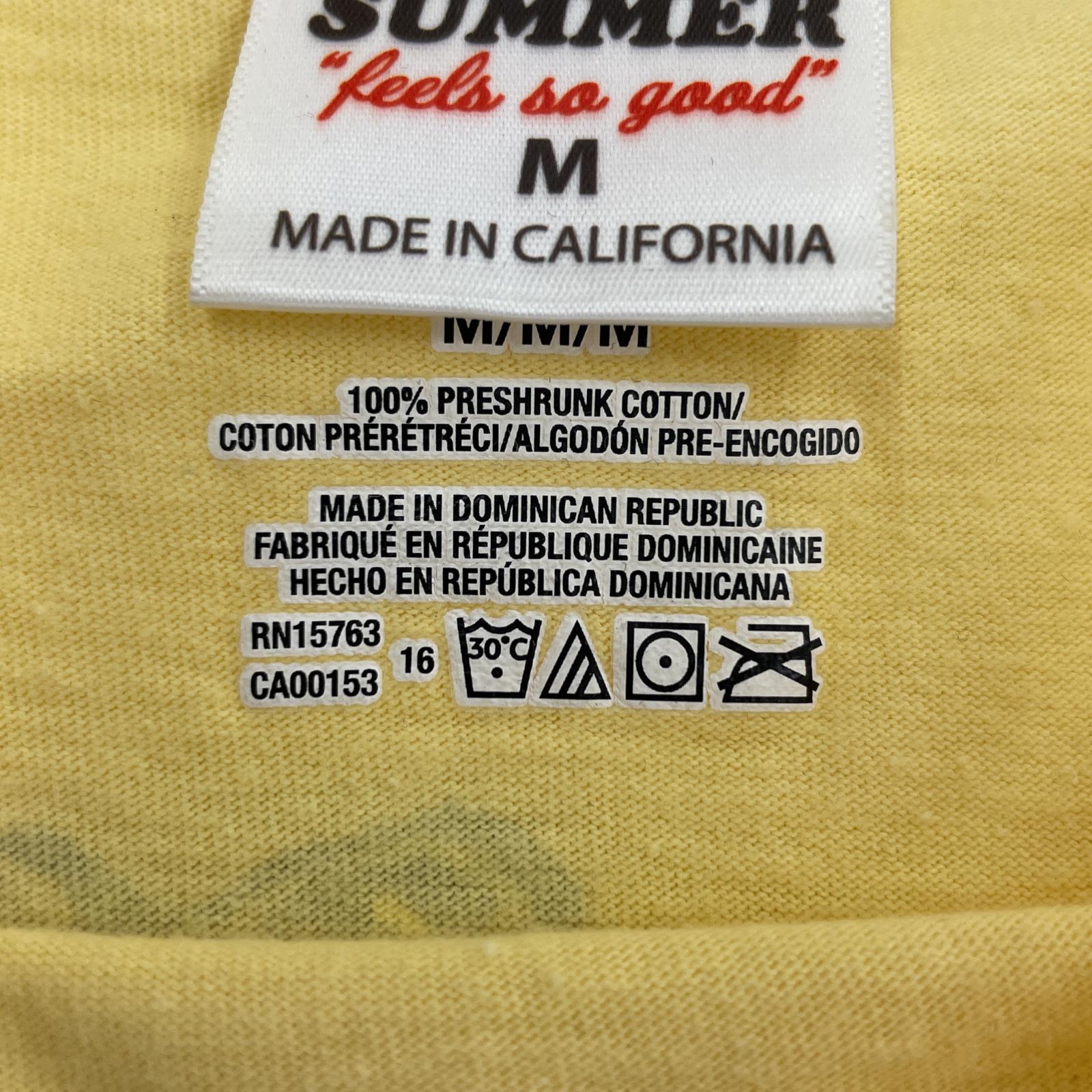 その他トップス BOYS OF SUMMER ピエロ プリント Tシャツ 黄 M M イエロー