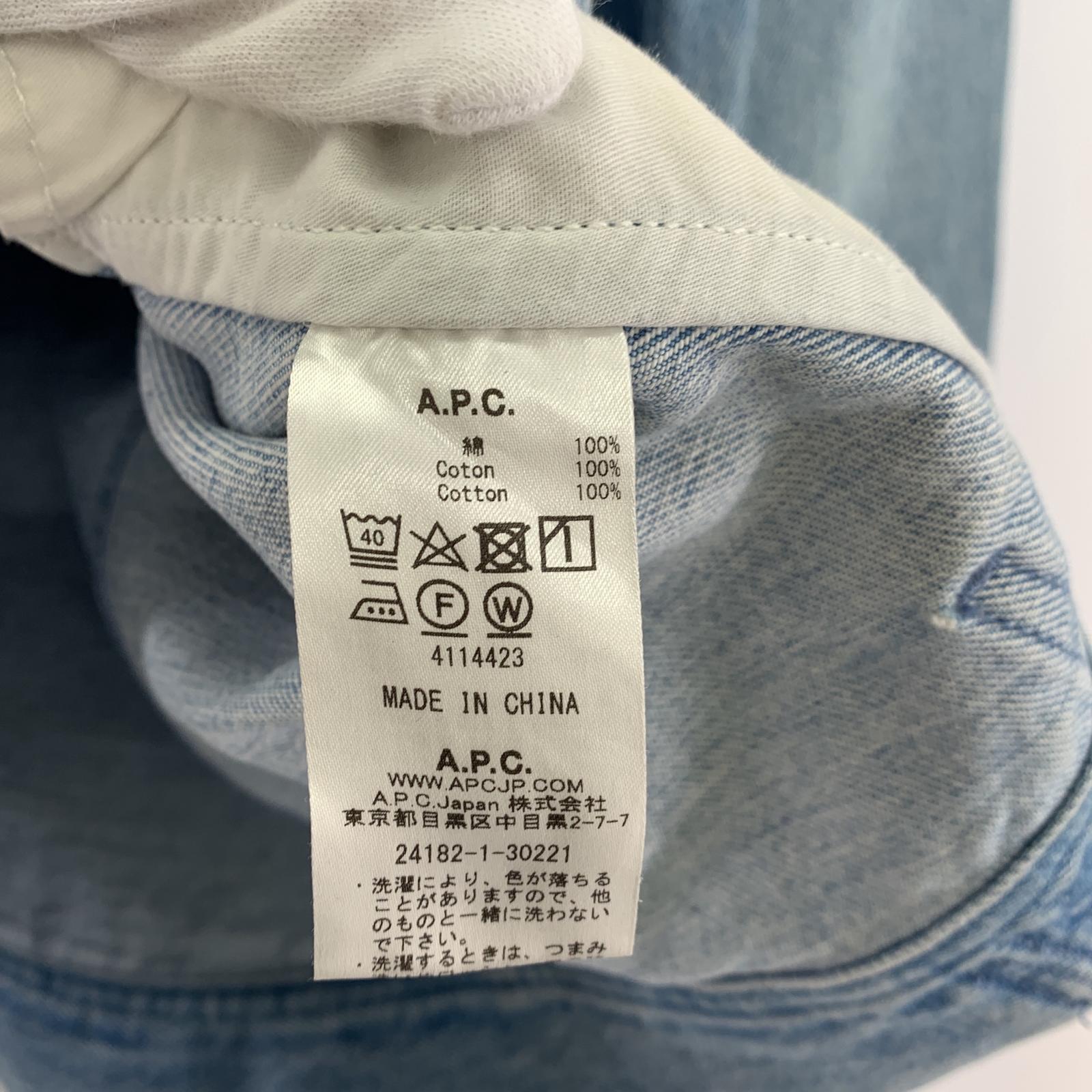 その他アウター A.P.C. デニムジャケット(S)ライトインディゴ S ブルー