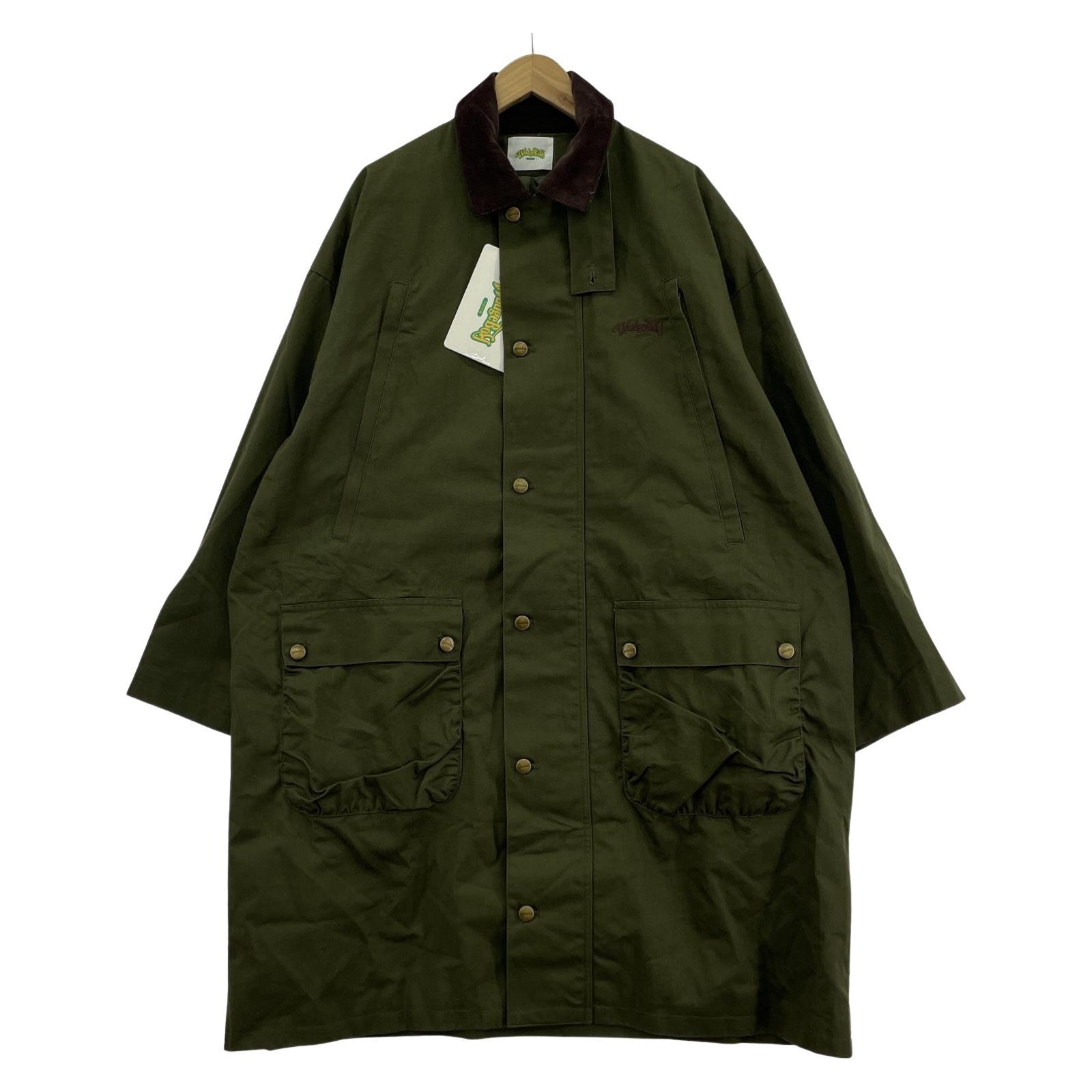 その他アウター wudgeboy ロングコート カーキ (L) AZR-wb-0001-41 L カーキ