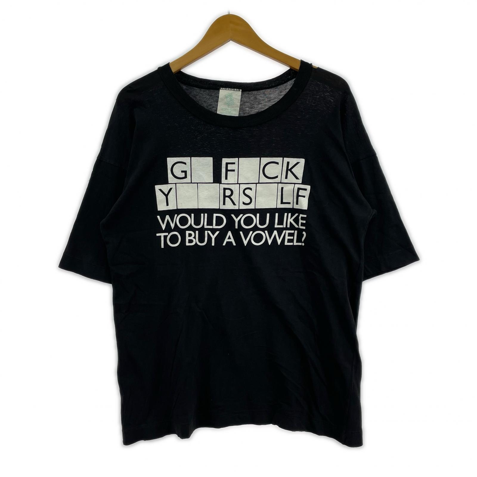 その他トップス OLD/90s/ジョークメッセージTee/M M ブラック