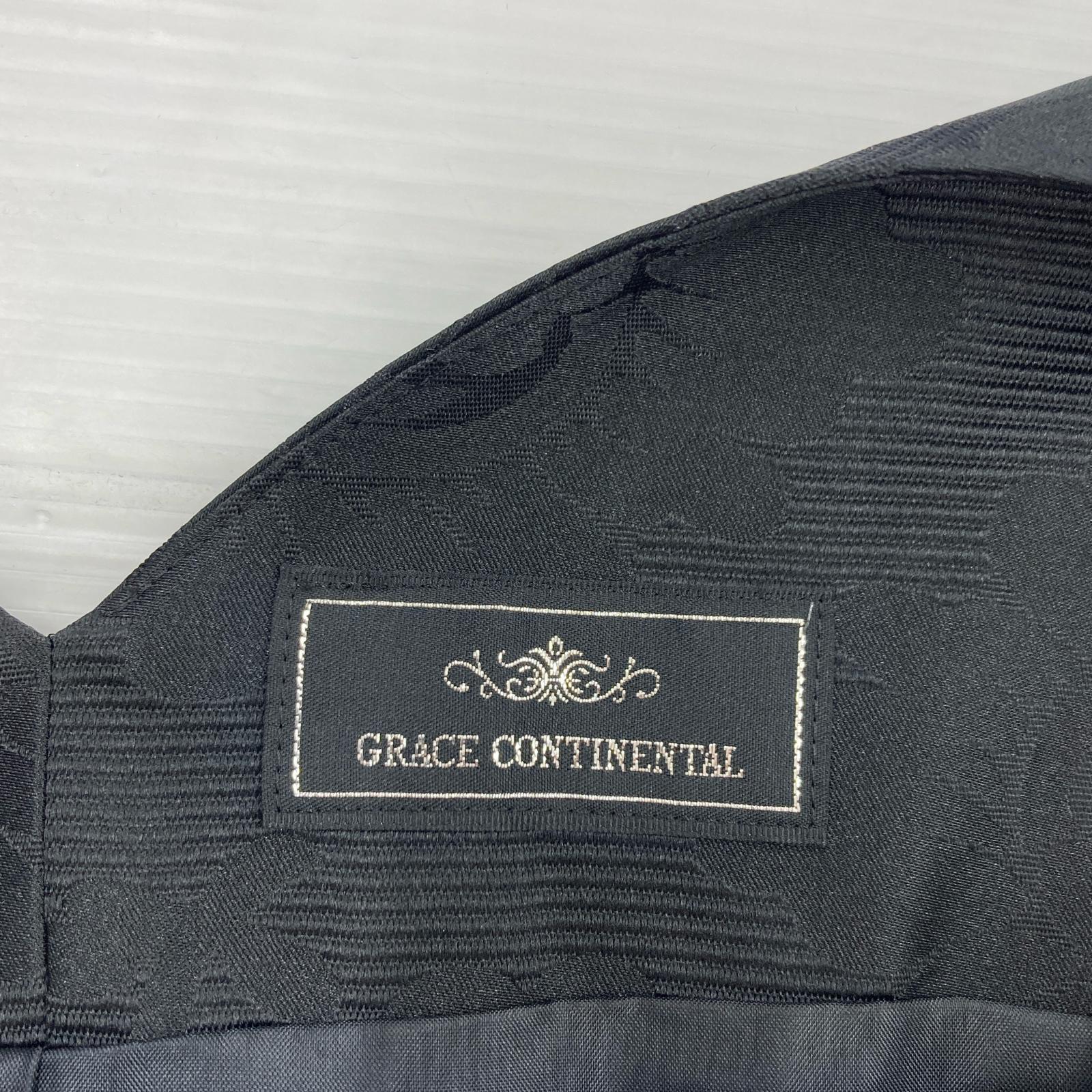 ワンピース GRACE CONTINENTAL 花柄ワンピース 38 ブラック