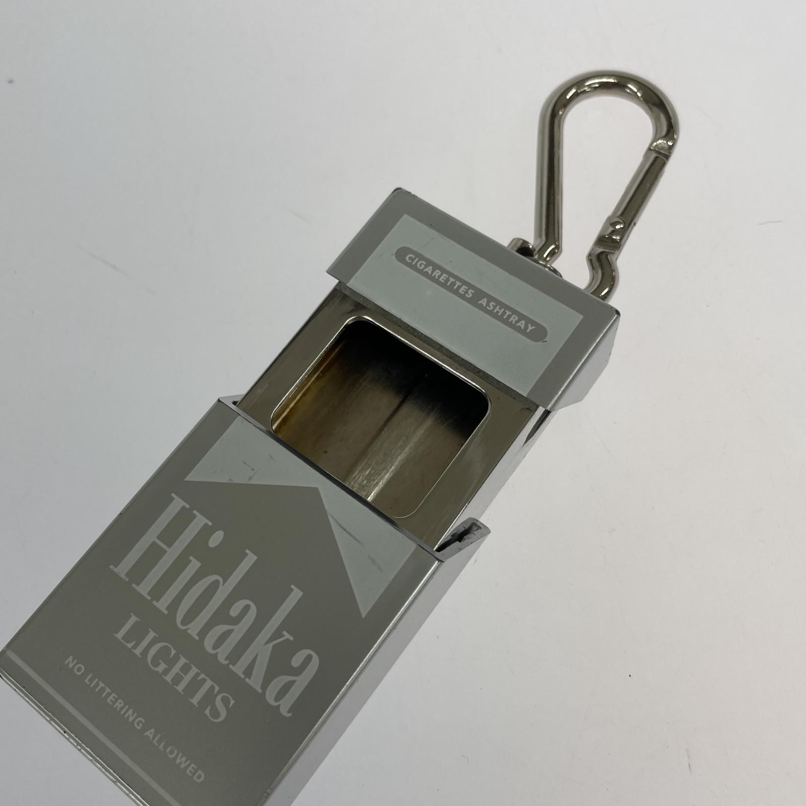 その他アクセサリー HIDAKA PORTABLE ASHTRAY HDK-AC04 携帯灰皿 シルバー