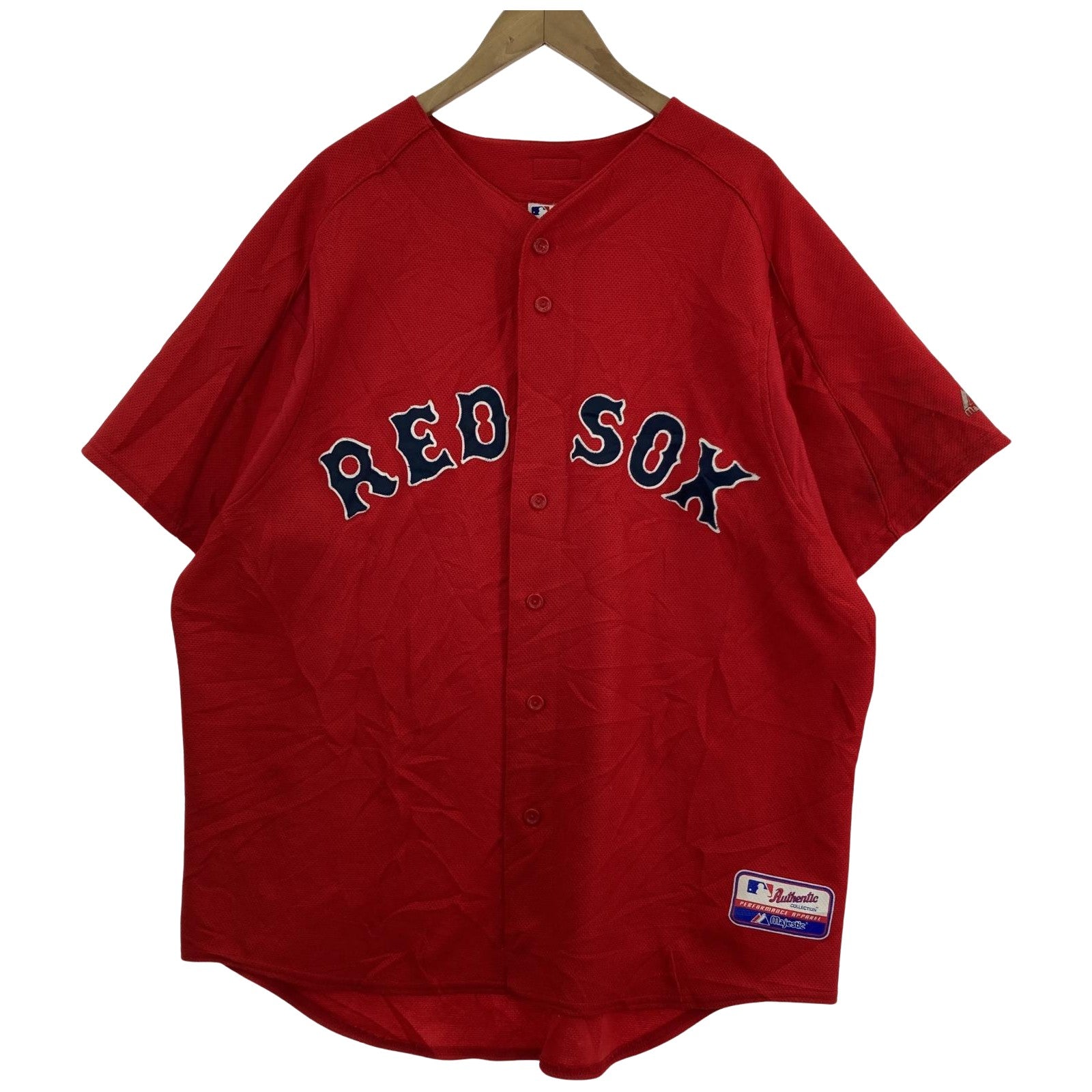 その他トップス OLD・VINTAGE RED SOX/USA製/ゲームシャツ XL レッド