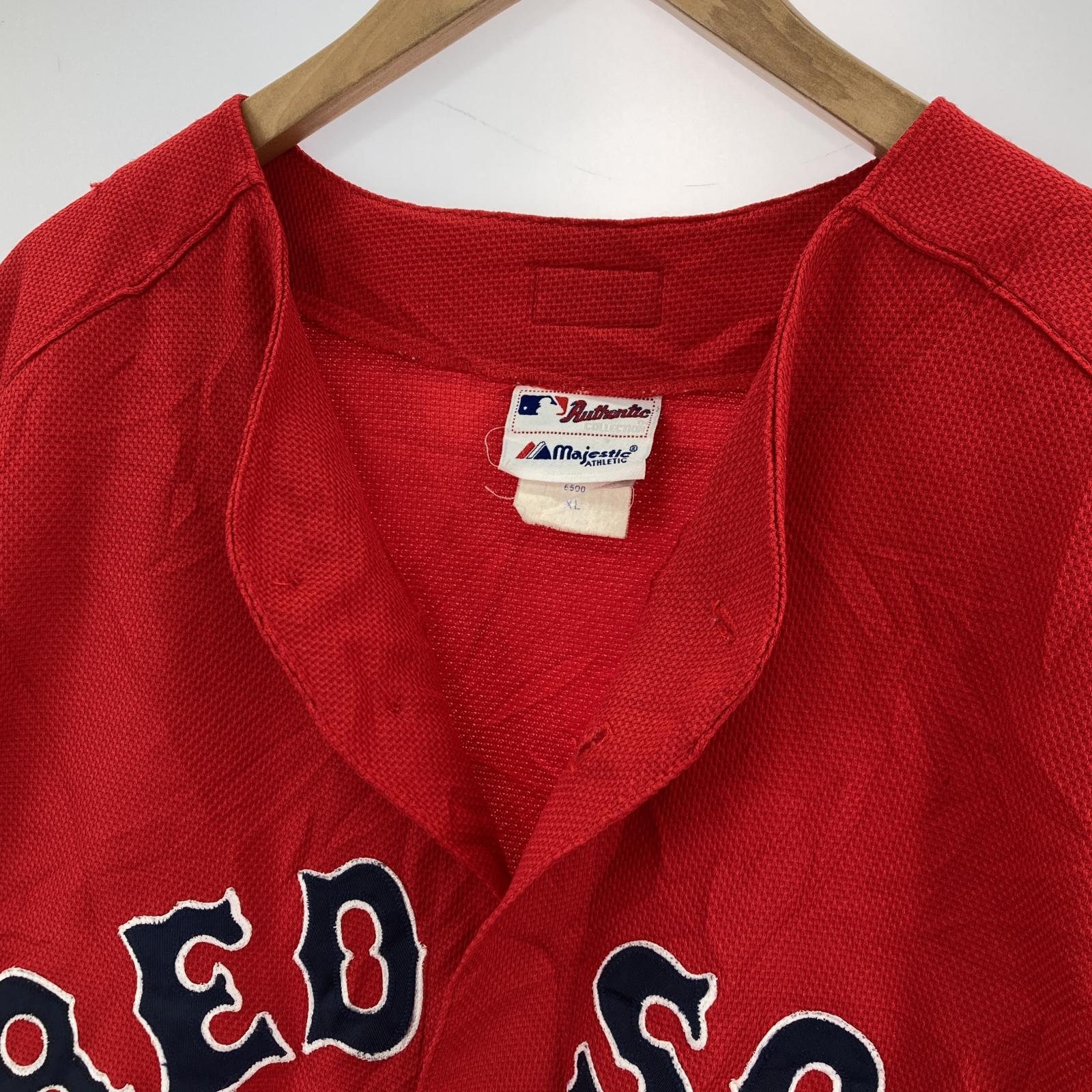 その他トップス OLD・VINTAGE RED SOX/USA製/ゲームシャツ XL レッド