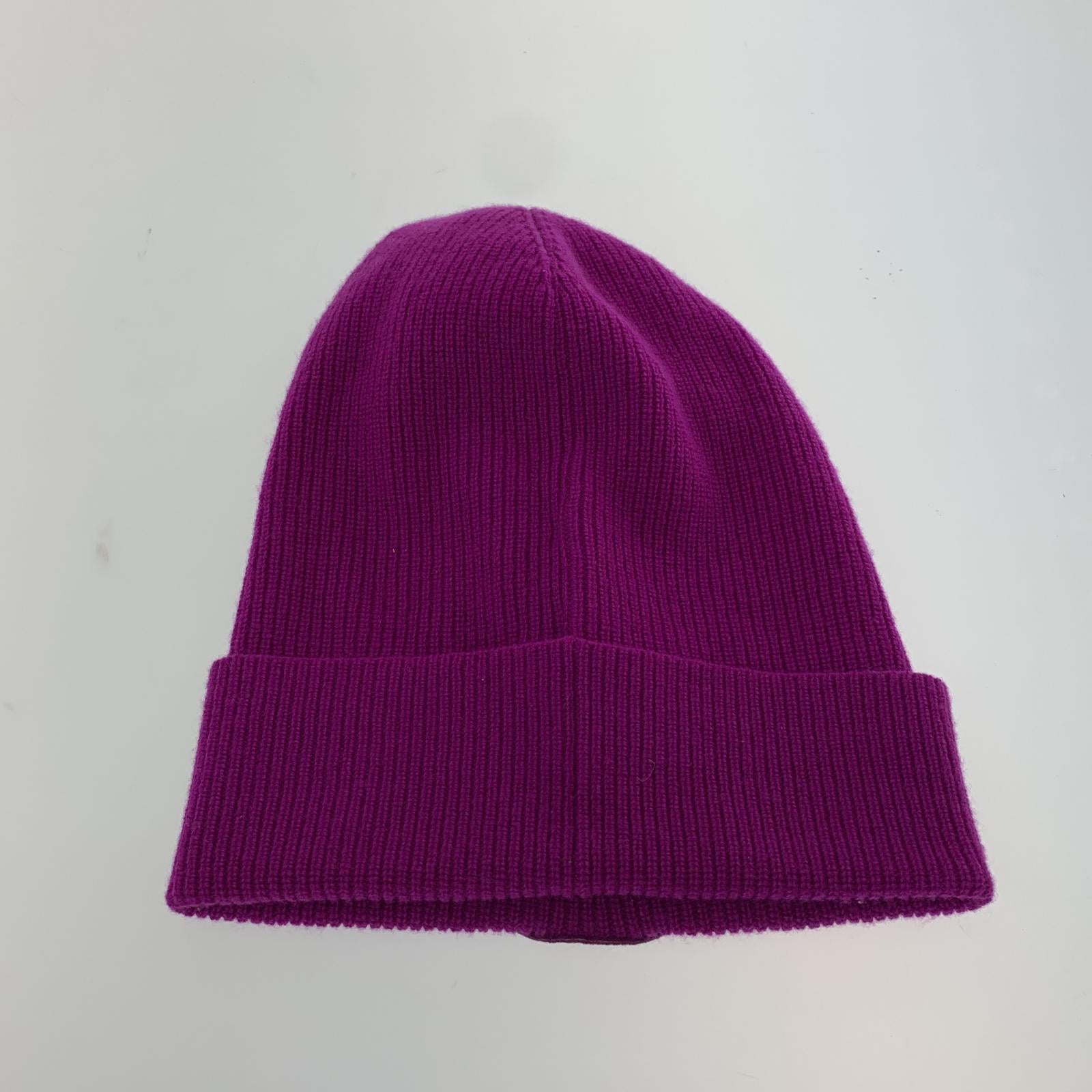 その他帽子 MONCLER BERRETTO TRICOT ビーニー パープル パープル