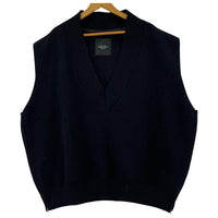 その他トップス UNUSED 18AW V NECK KNIT VEST ニットベスト 2 ブラック