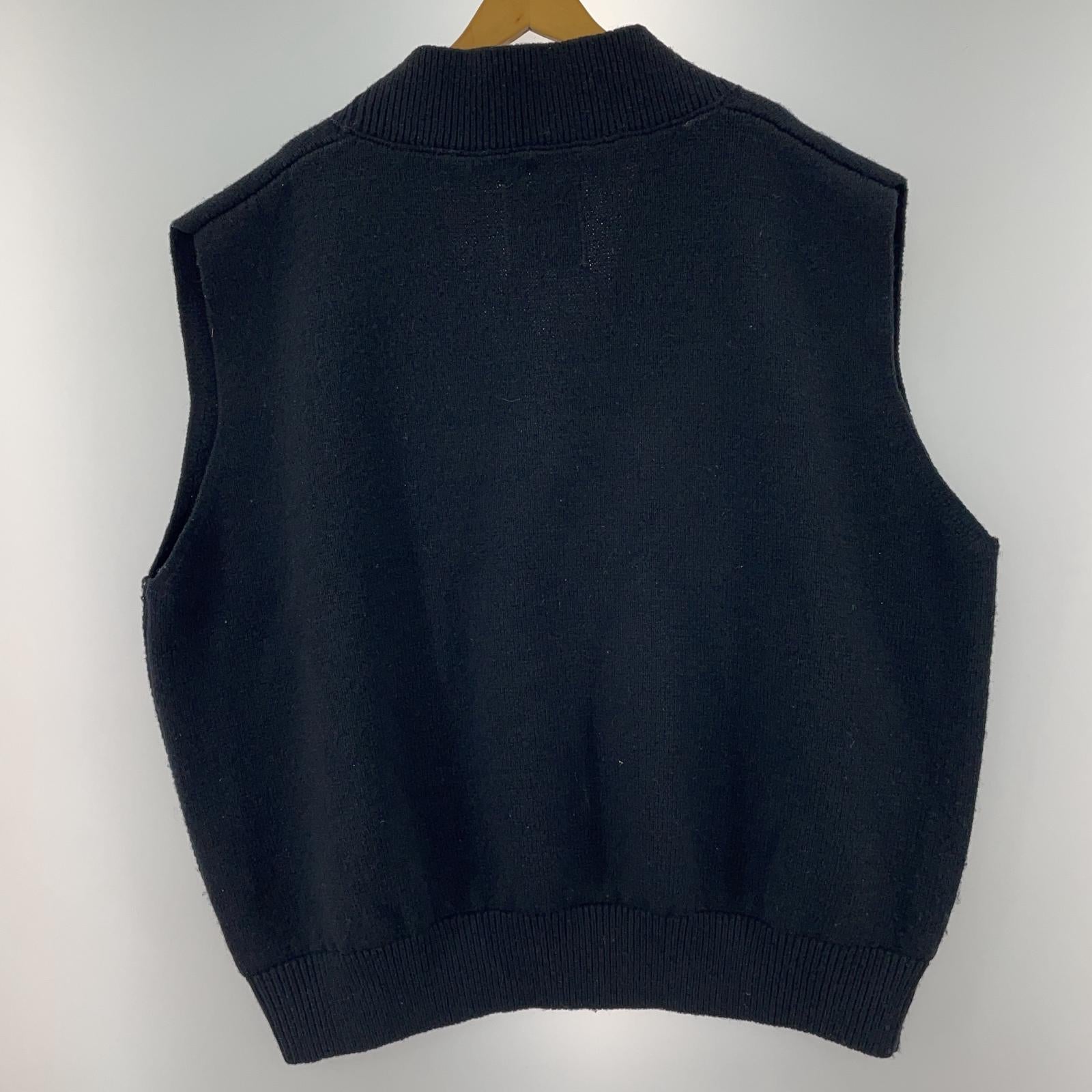 その他トップス UNUSED 18AW V NECK KNIT VEST ニットベスト 2 ブラック