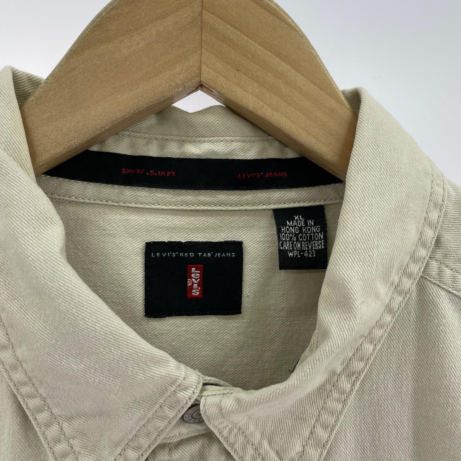 長袖シャツ Levi's RED/LSワークシャツ/XL ベージュ