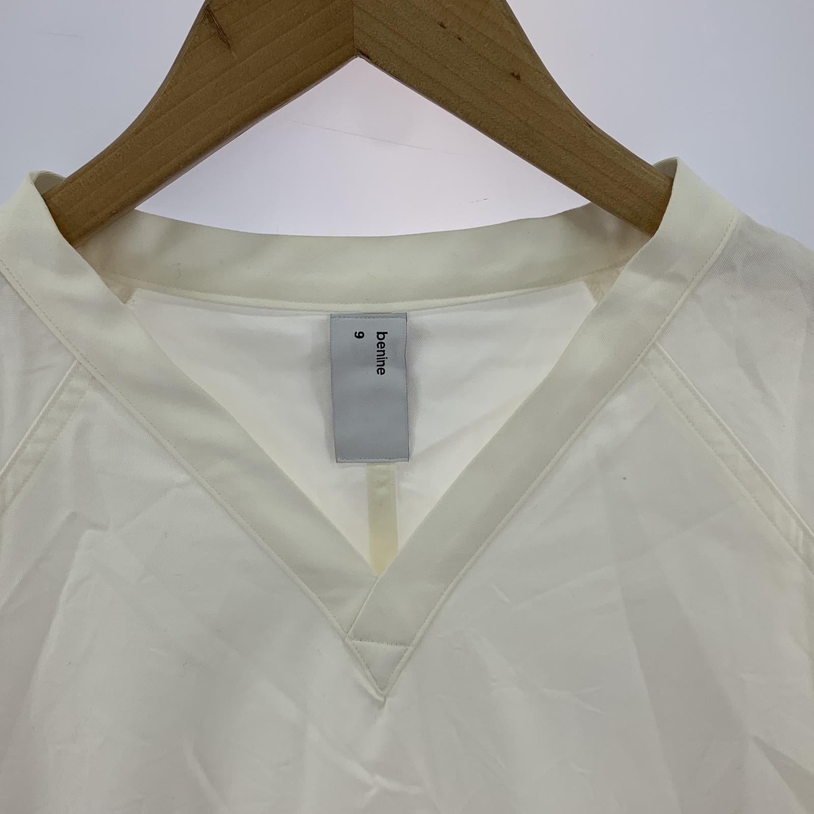 長袖シャツ benine9 S/Sドクターシャツ 白 (L) L ホワイト