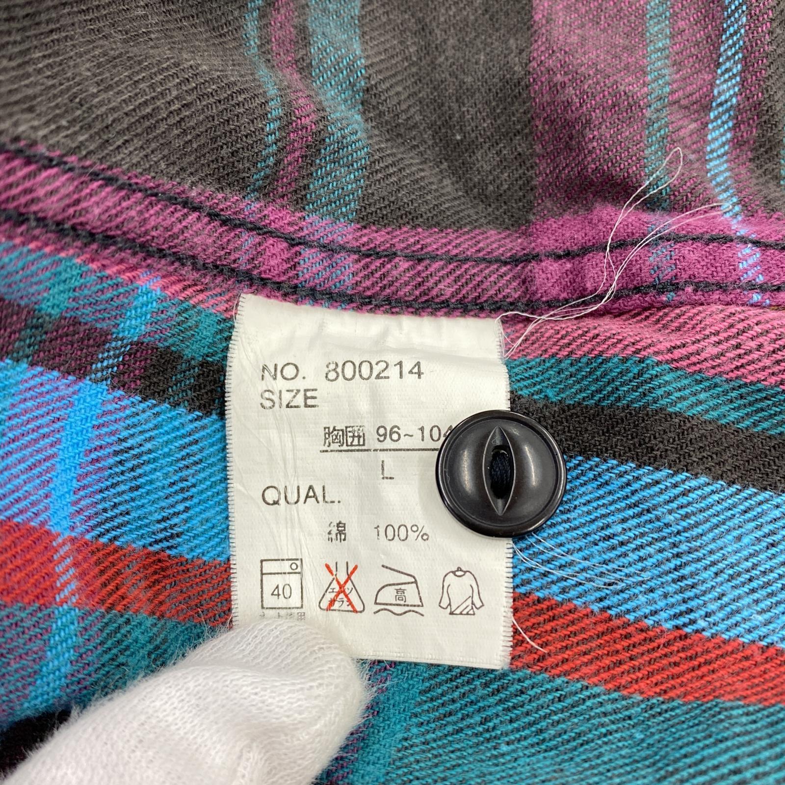 長袖シャツ OLD・VINTAGE BULC MOUNTAIN 90s/チェックシャツ L L