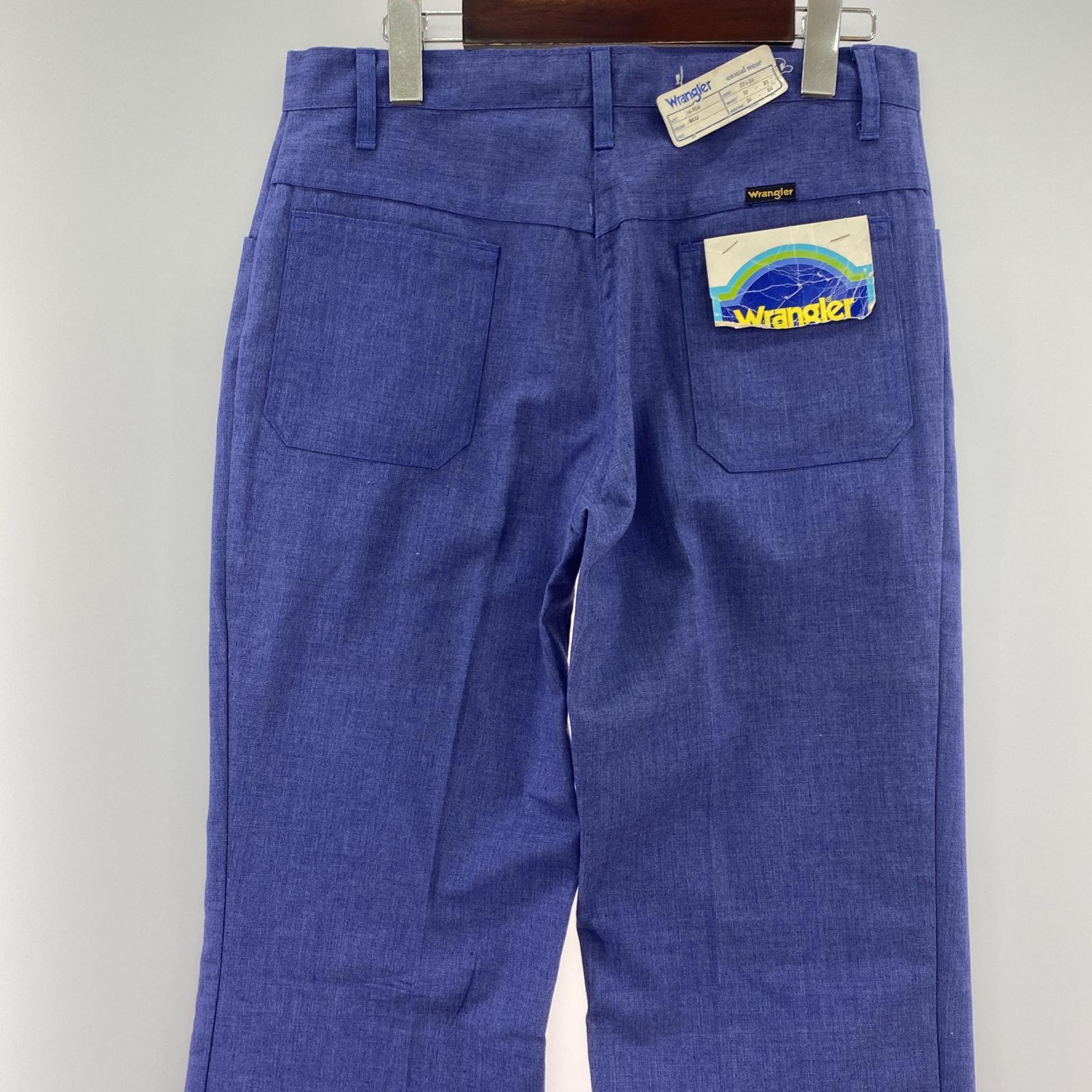 その他ボトムス 70s Wrangler フレアスラックス ブルー