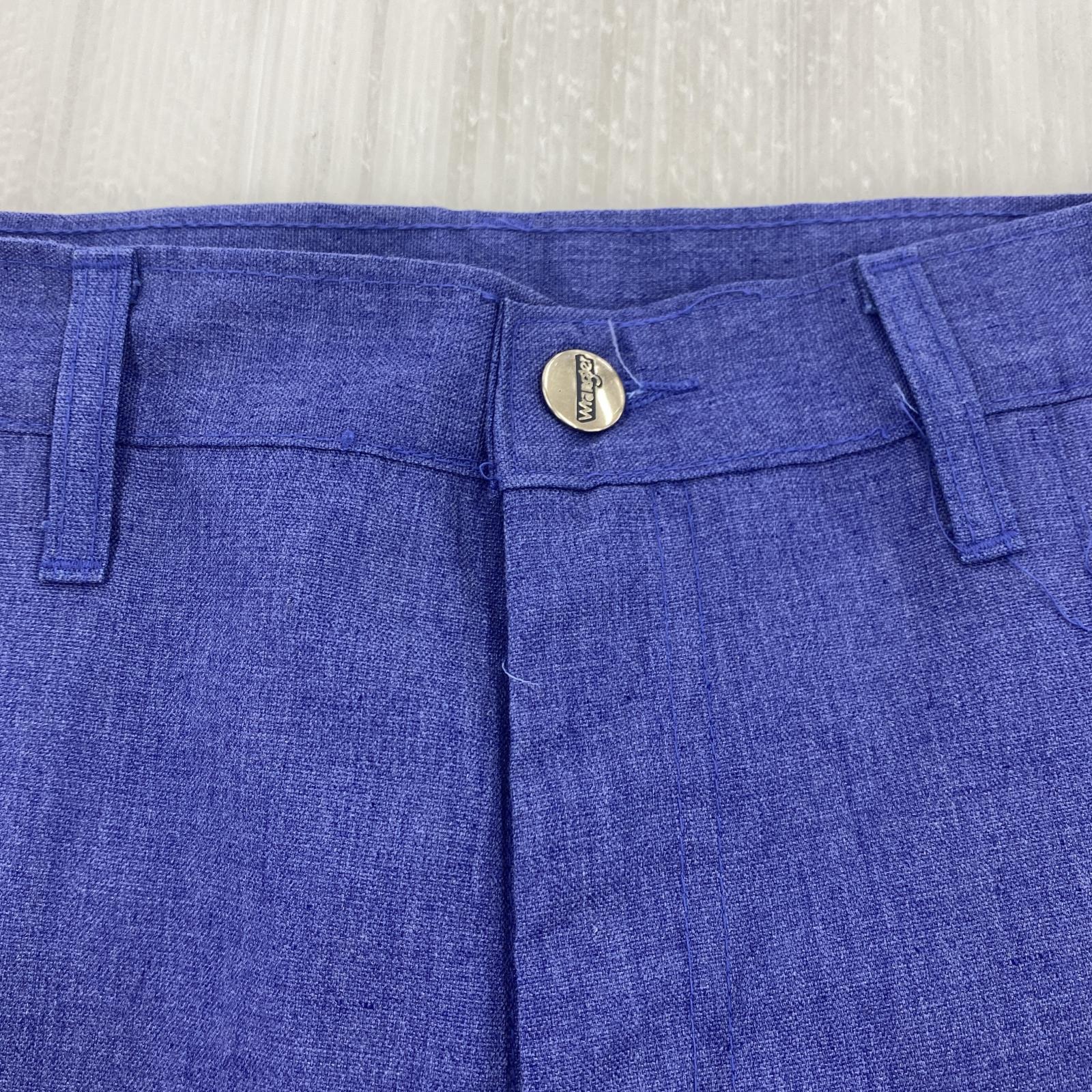 その他ボトムス 70s Wrangler フレアスラックス ブルー