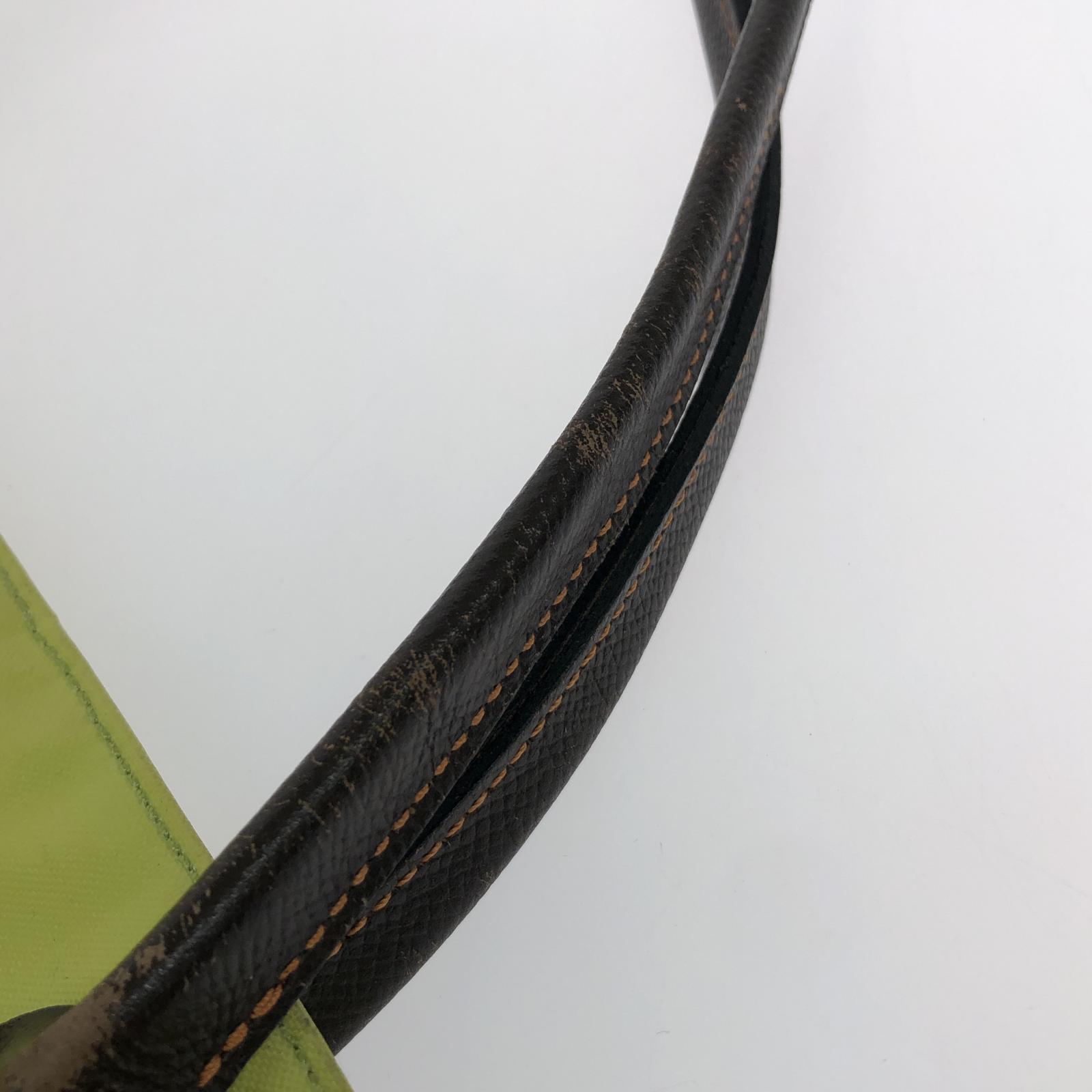 その他バッグ Herve Chapelier レザーハンドル 1407C 黄緑