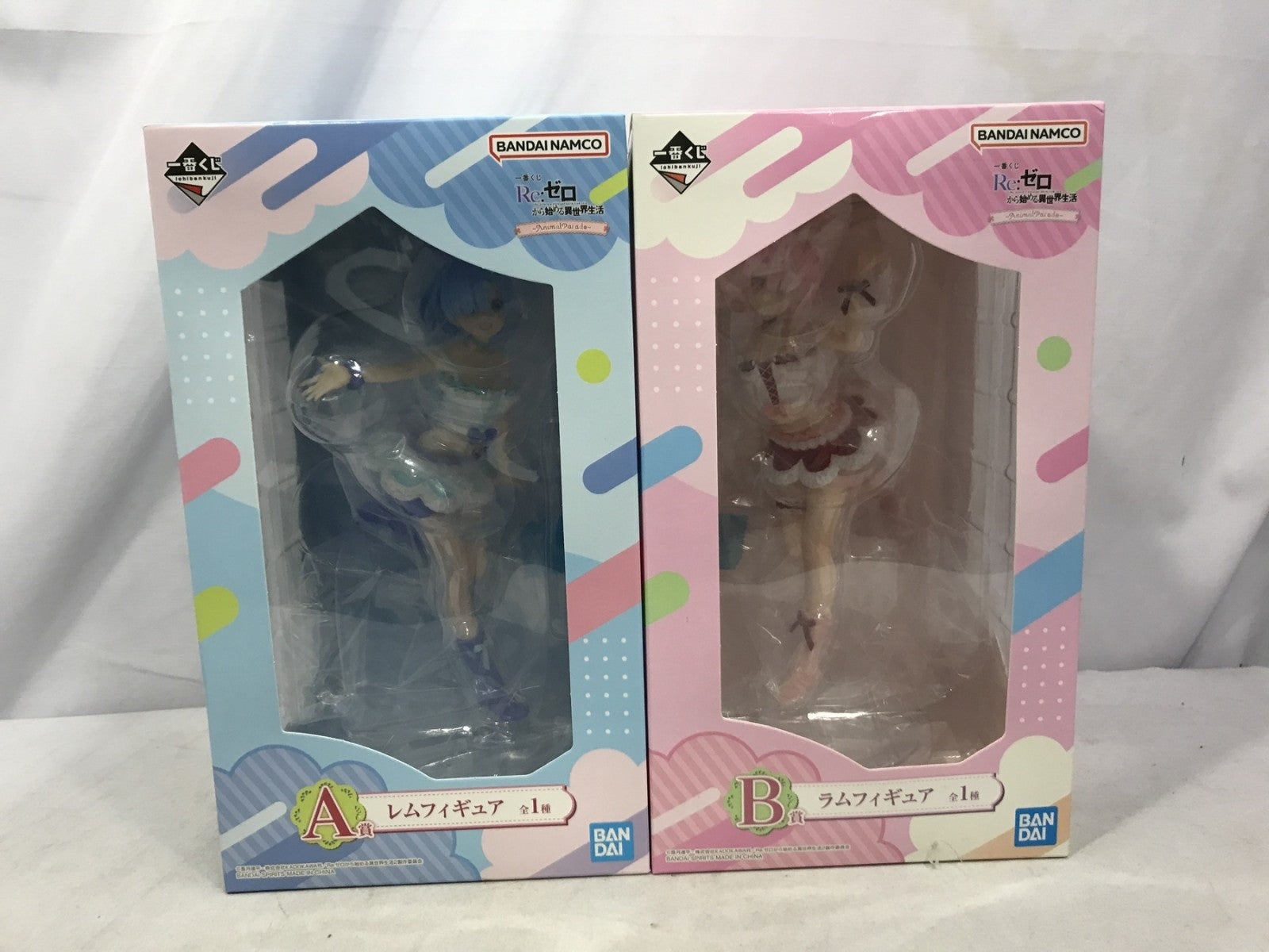 一番くじ Animal Parade A&B賞 レム&ラム フィギュア/グッズ