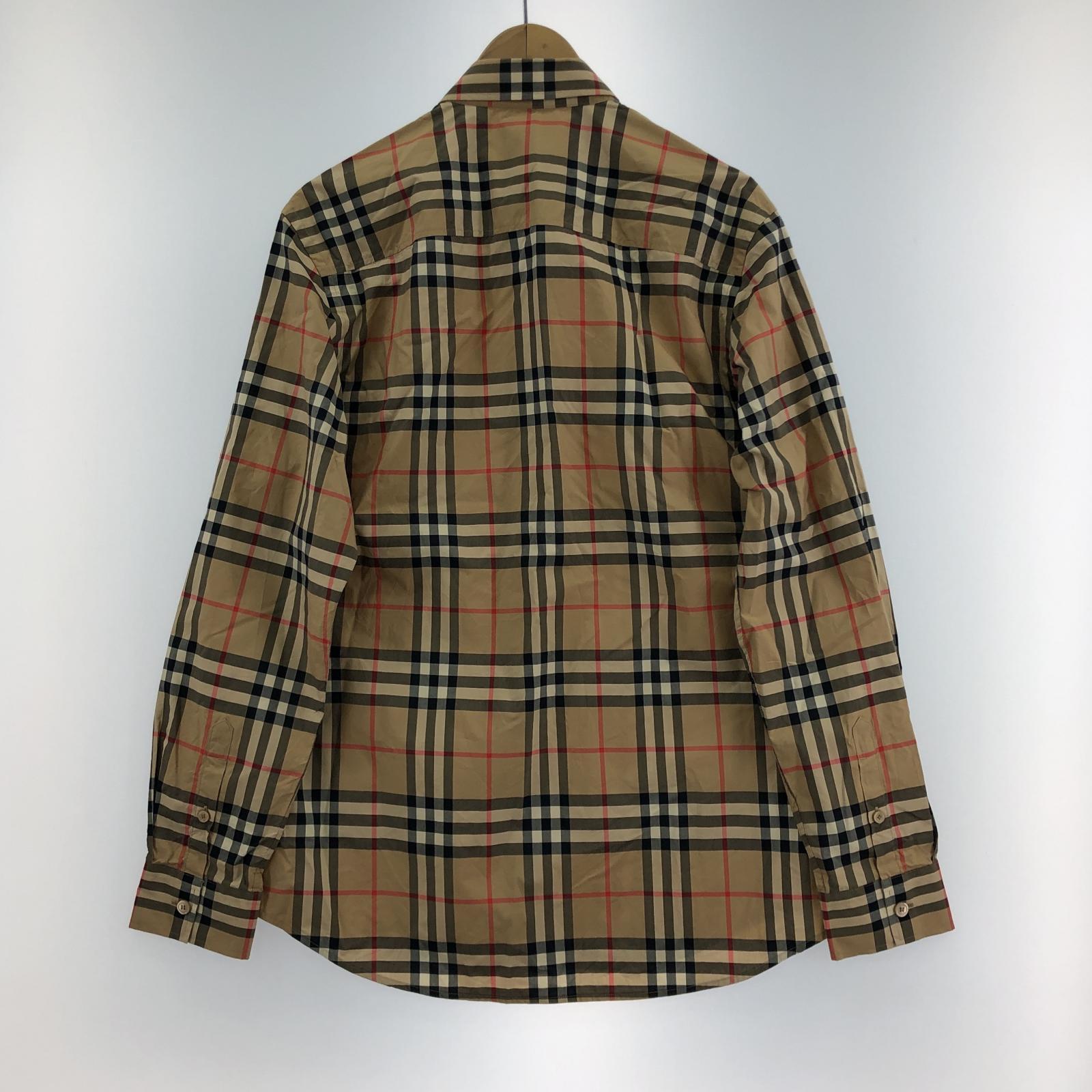長袖シャツ BURBERRY LONDON ENGLAND ノヴァチェックシャツ M ブラウン