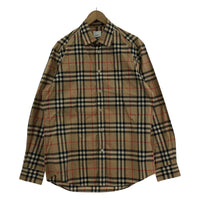 長袖シャツ BURBERRY LONDON ENGLAND ノヴァチェックシャツ M ブラウン