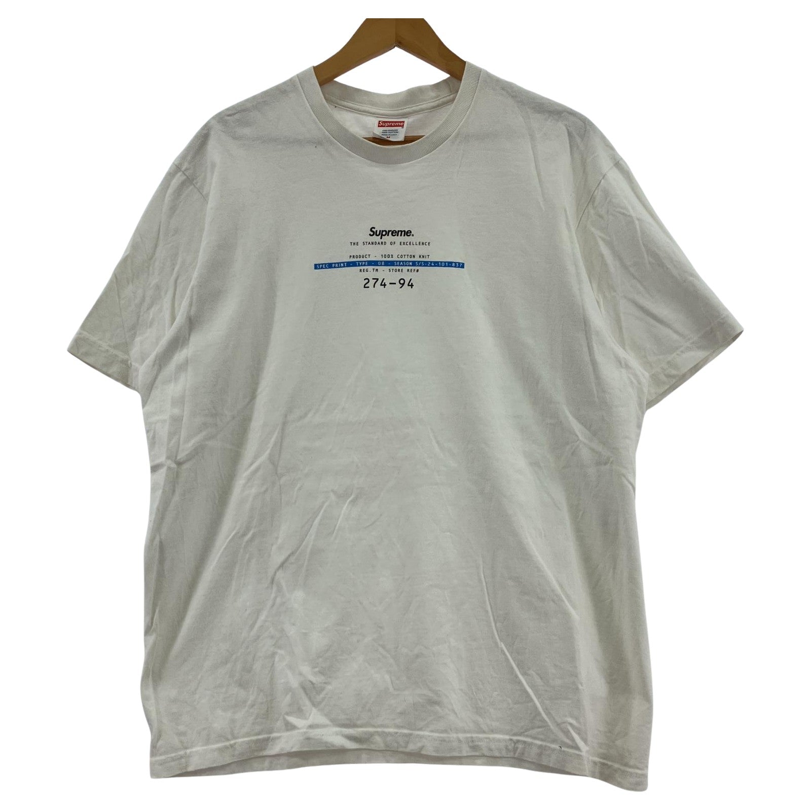 その他トップス Supreme Standard Tee 白 (M) M ホワイト