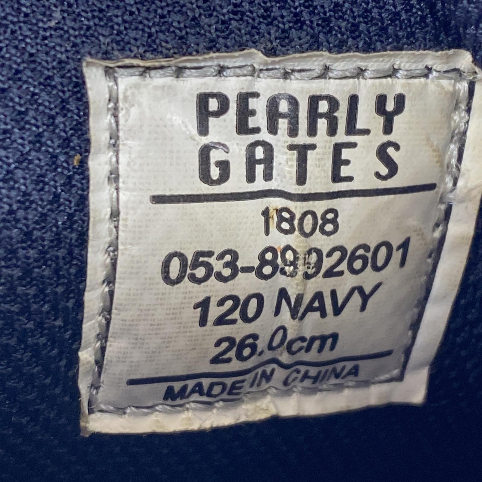 スニーカー PEARLYGATES スパイク シューズ size26 26cm (US8 UK7 1/2 EU42) ネイビー