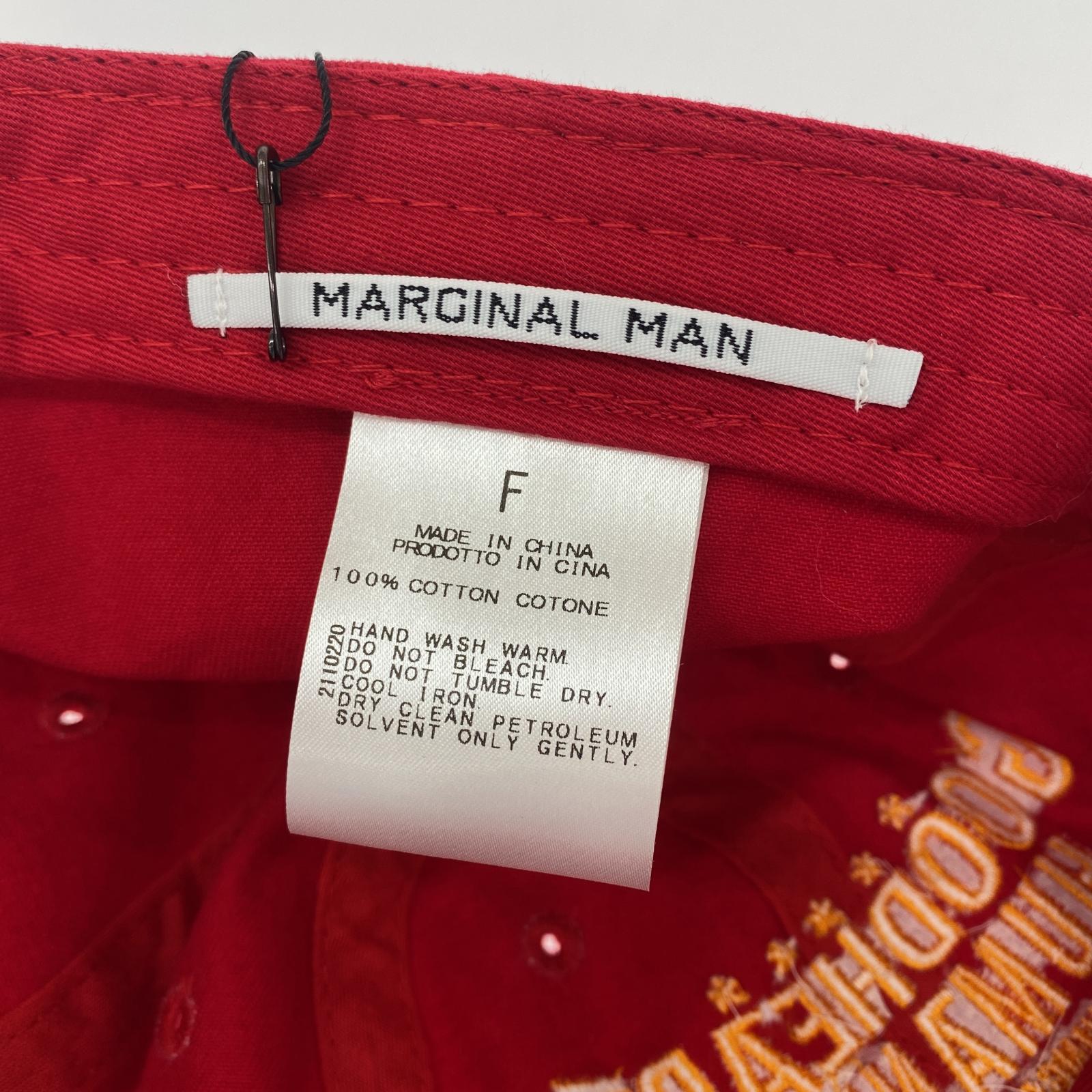 その他帽子 MARGINAL MAN GOOD HEART CAP 赤 (F) レッド