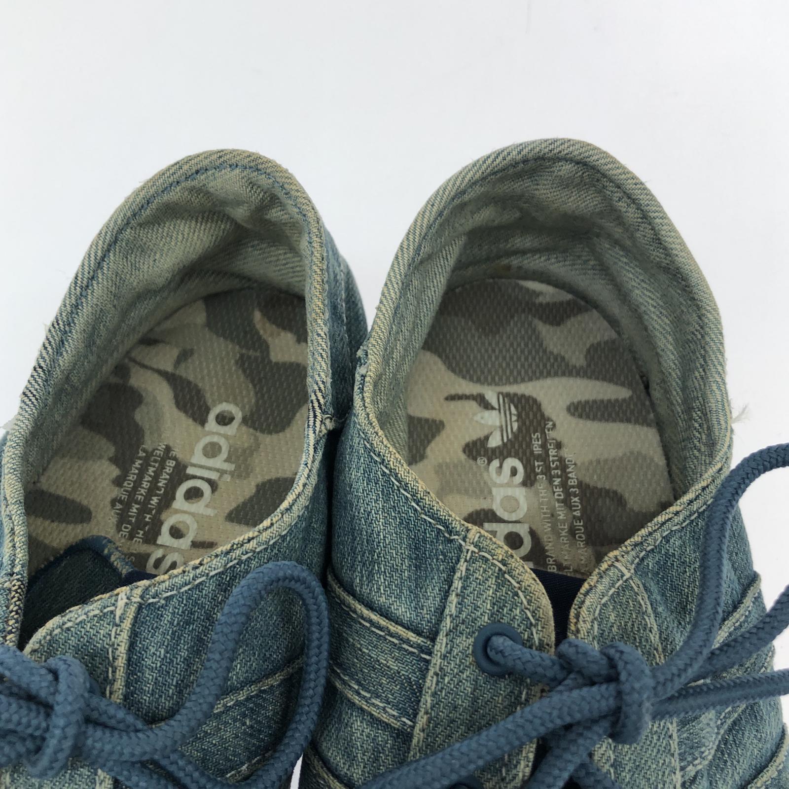 スニーカー adidas デニム地ローカットスニーカー 27.0cm 27cm (US9 UK8 1/2 EU44)