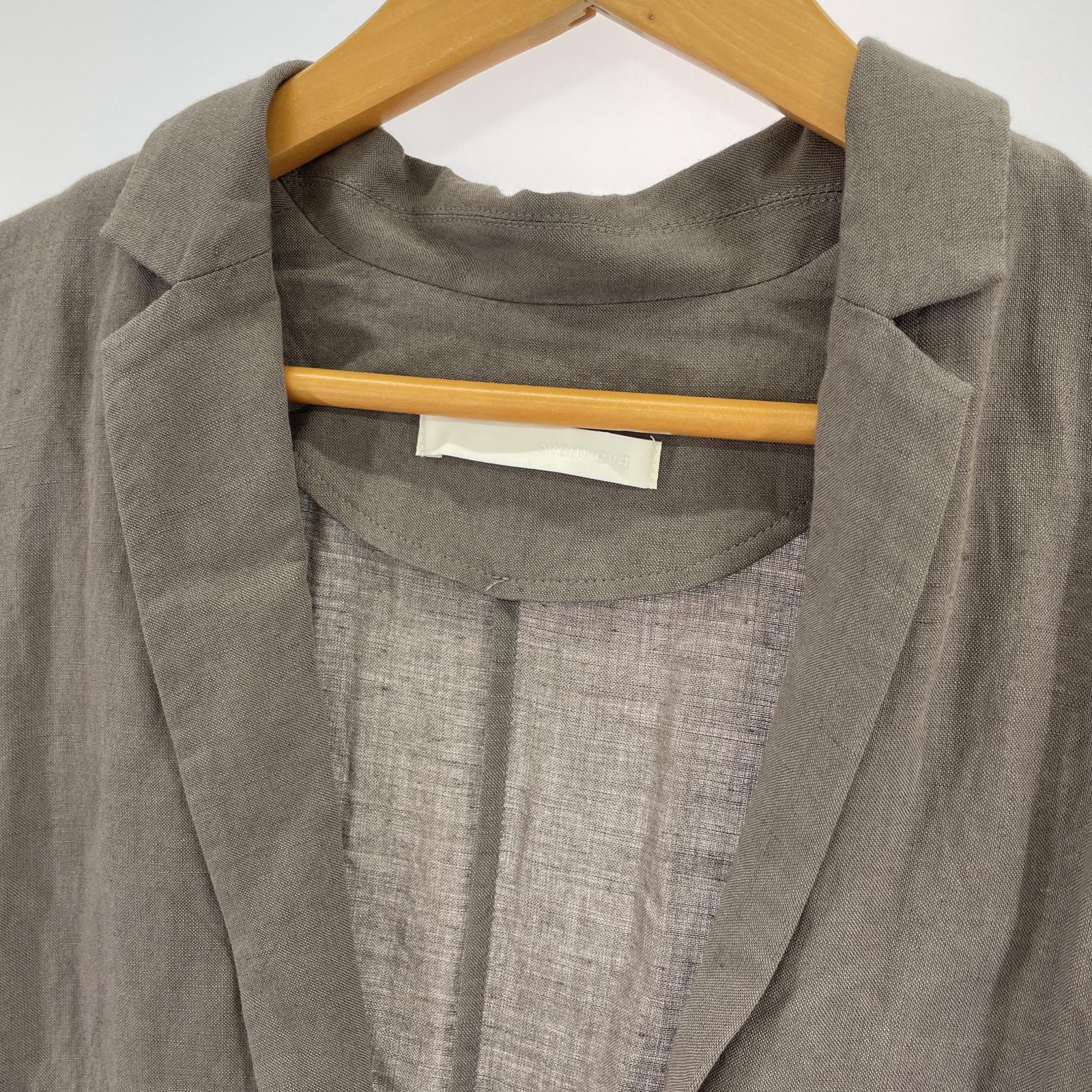 その他アウター evam eva bamboo linen jacket 1 1 グレー