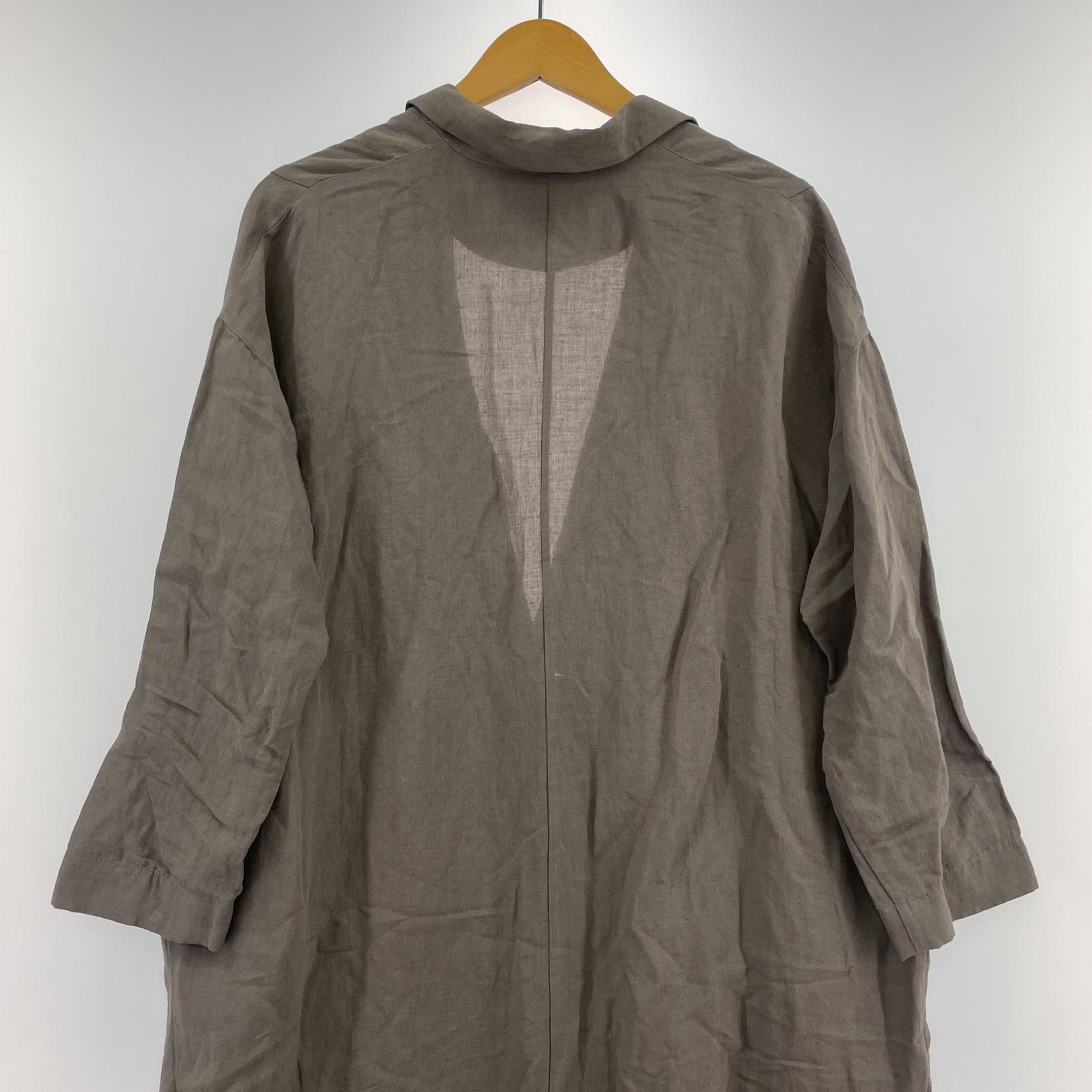 その他アウター evam eva bamboo linen jacket 1 1 グレー